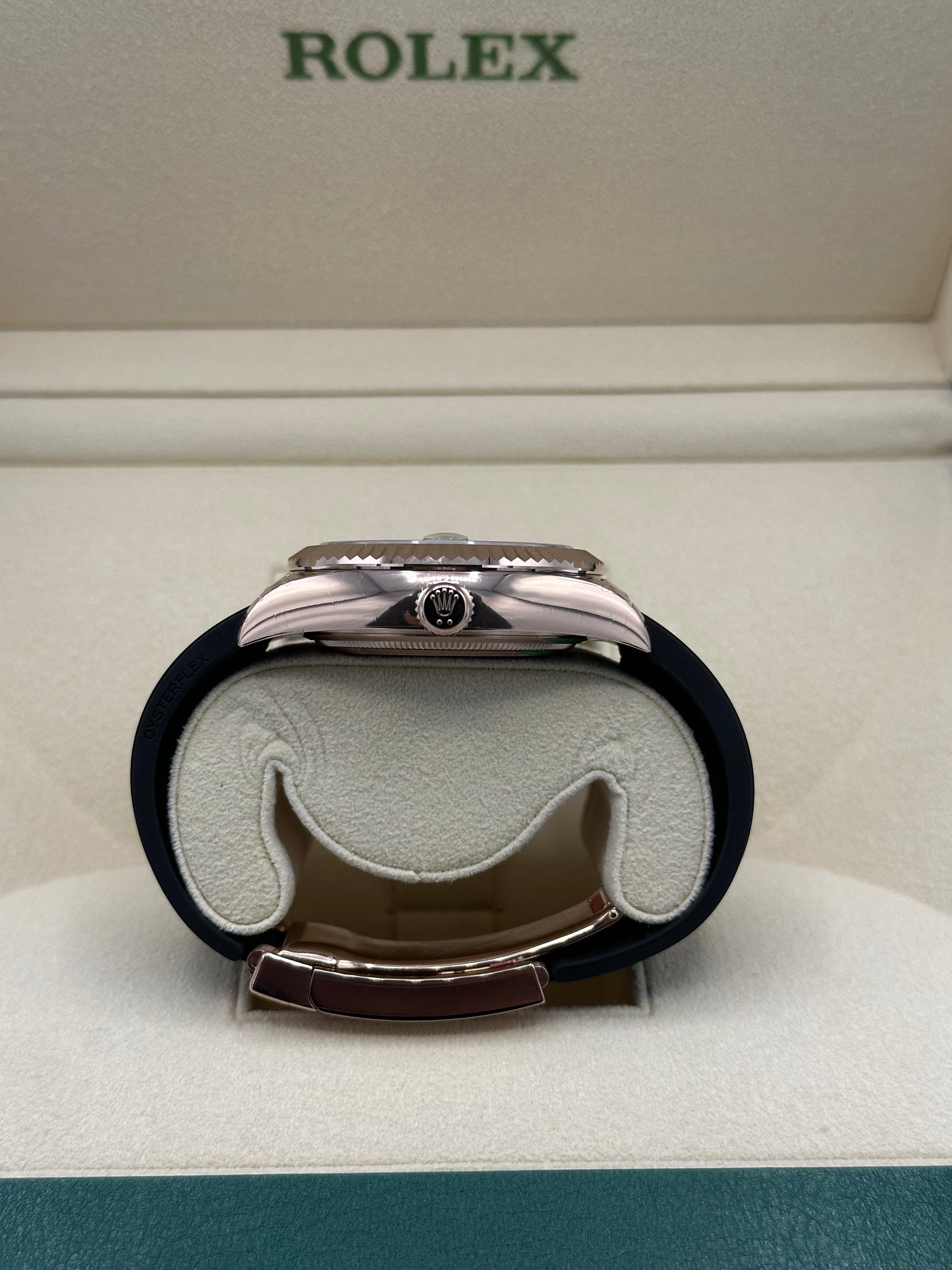 NEW 2023 Rolex Sky-Dweller 336235 Rose Gold Oysterflex Chocolate Dial - MyWatchLLC