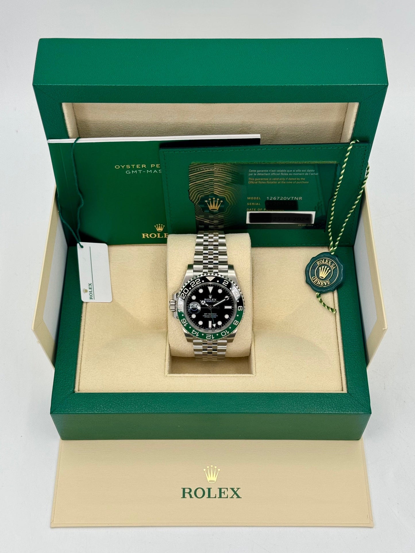 NEW 2024 Rolex GMT-Master II "Sprite" 40mm 126720VTNR Jubilee - MyWatchLLC