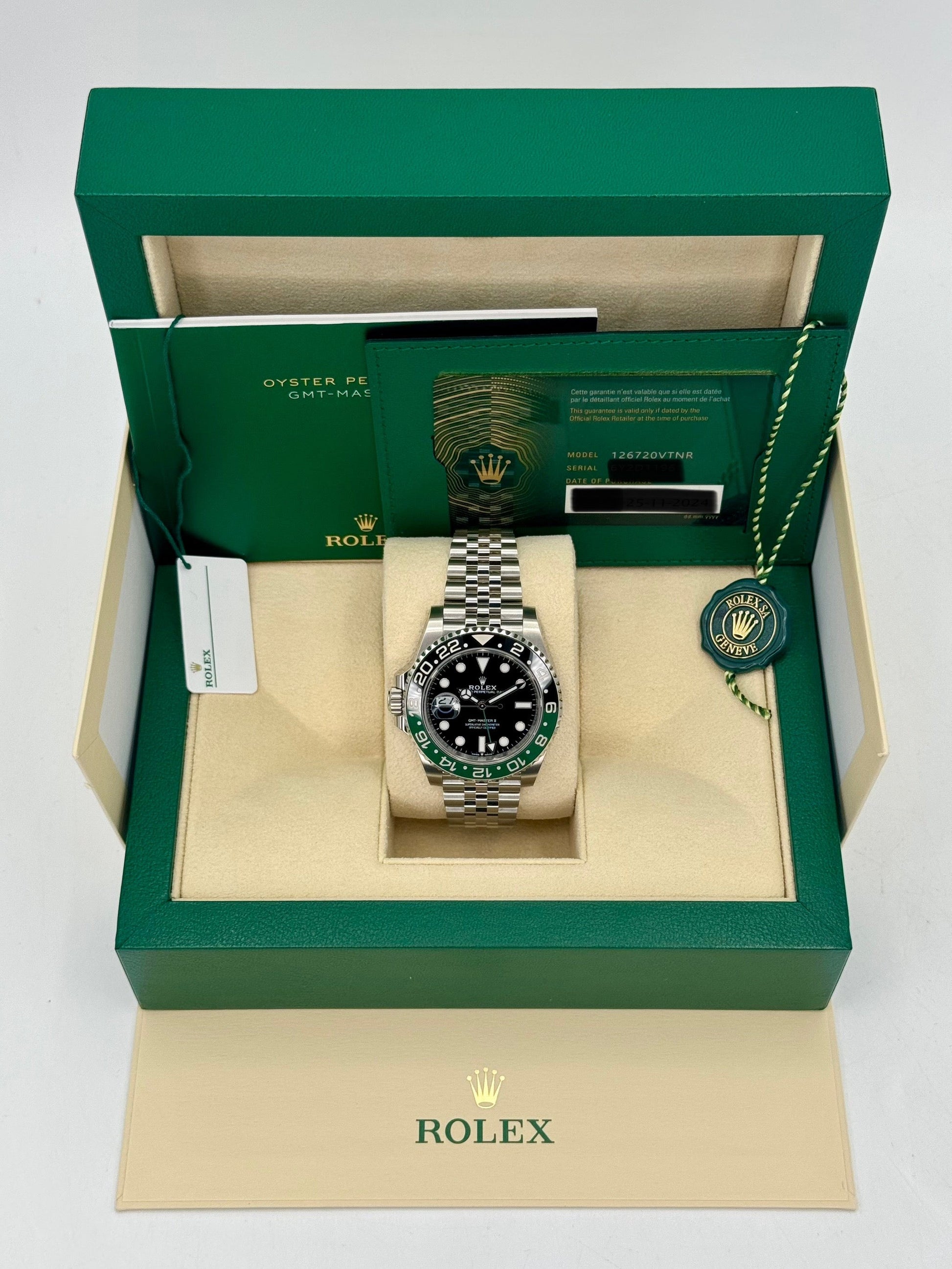 NEW 2024 Rolex GMT-Master II "Sprite" 40mm 126720VTNR Jubilee - MyWatchLLC
