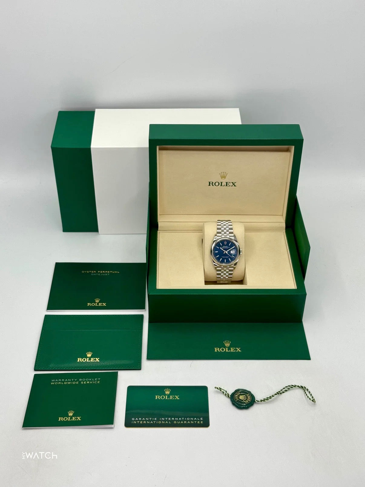 NEW 2026 Rolex Datejust 36mm 126200 Stainless Steel Jubilee Blue Dial - MyWatchLLC