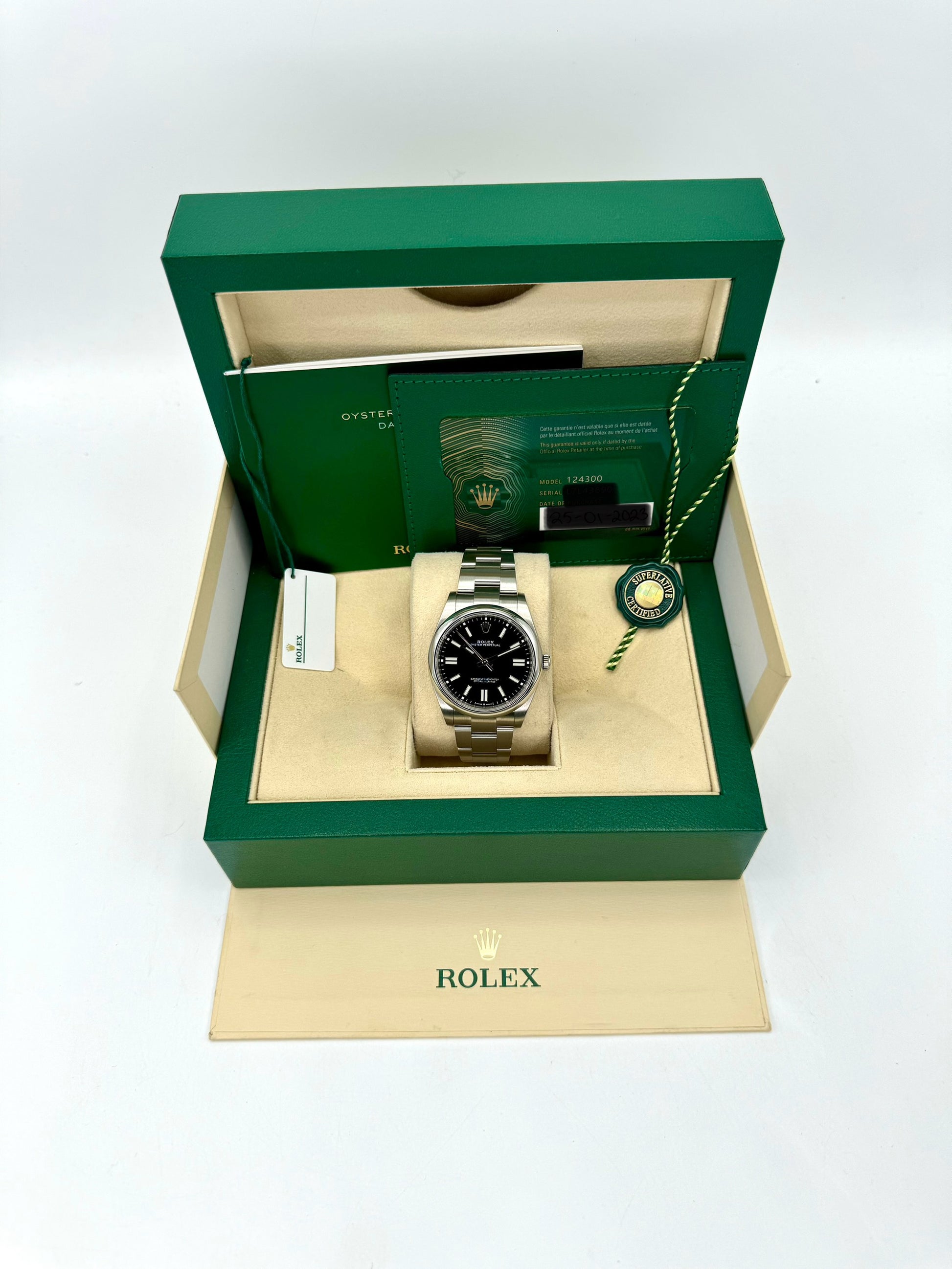 2023 Rolex Oyster Perpetual 41mm 124300 Black Dial - MyWatchLLC
