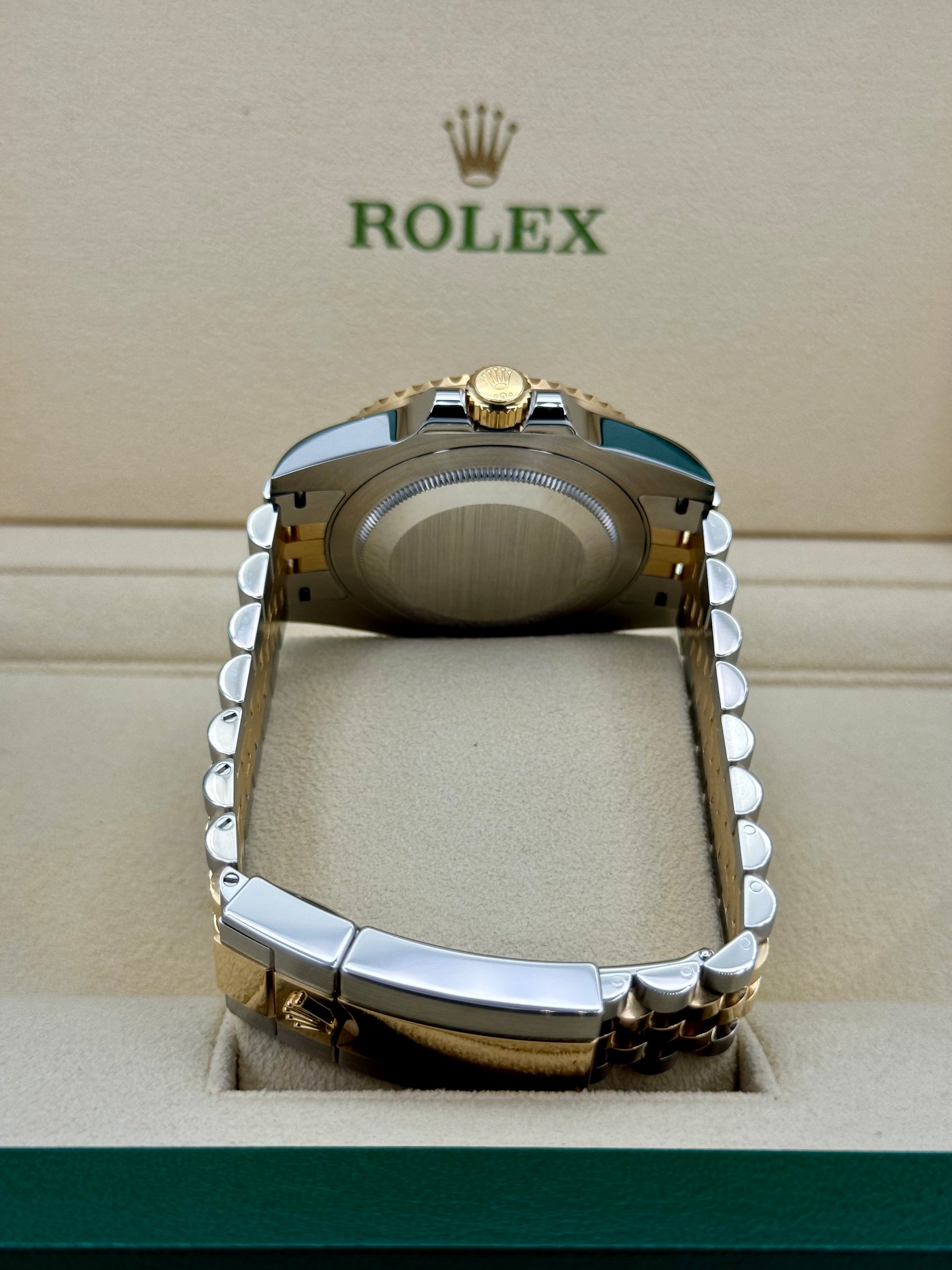 2024 Rolex GMT-Master II 40mm 126713GRNR Two-Tone Jubilee Black Dial - MyWatchLLC
