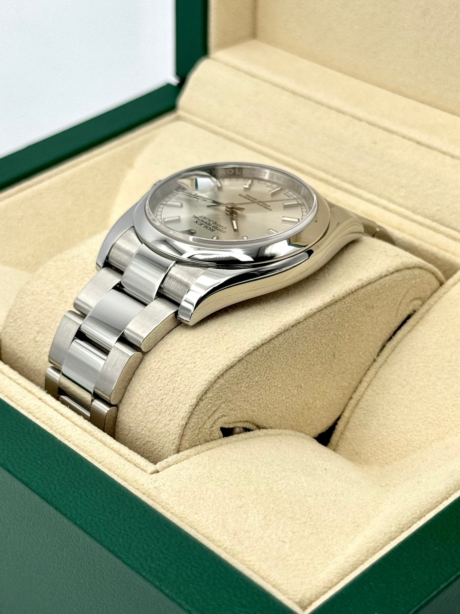 2016 Rolex Datejust 36mm 116200 Stainless Steel Oyster Silver Dial - MyWatchLLC