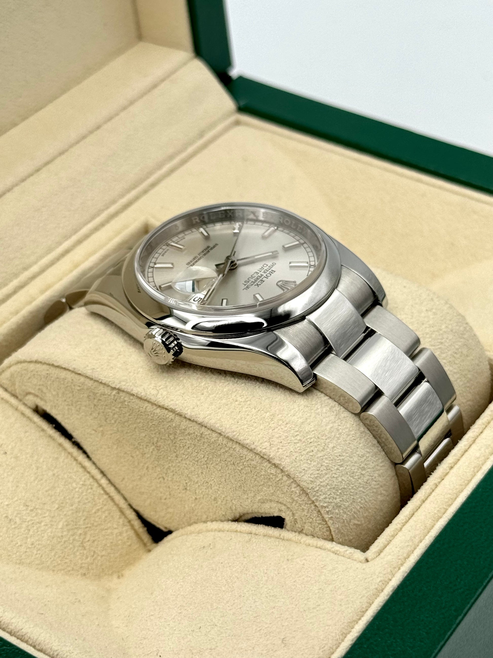 2016 Rolex Datejust 36mm 116200 Stainless Steel Oyster Silver Dial - MyWatchLLC