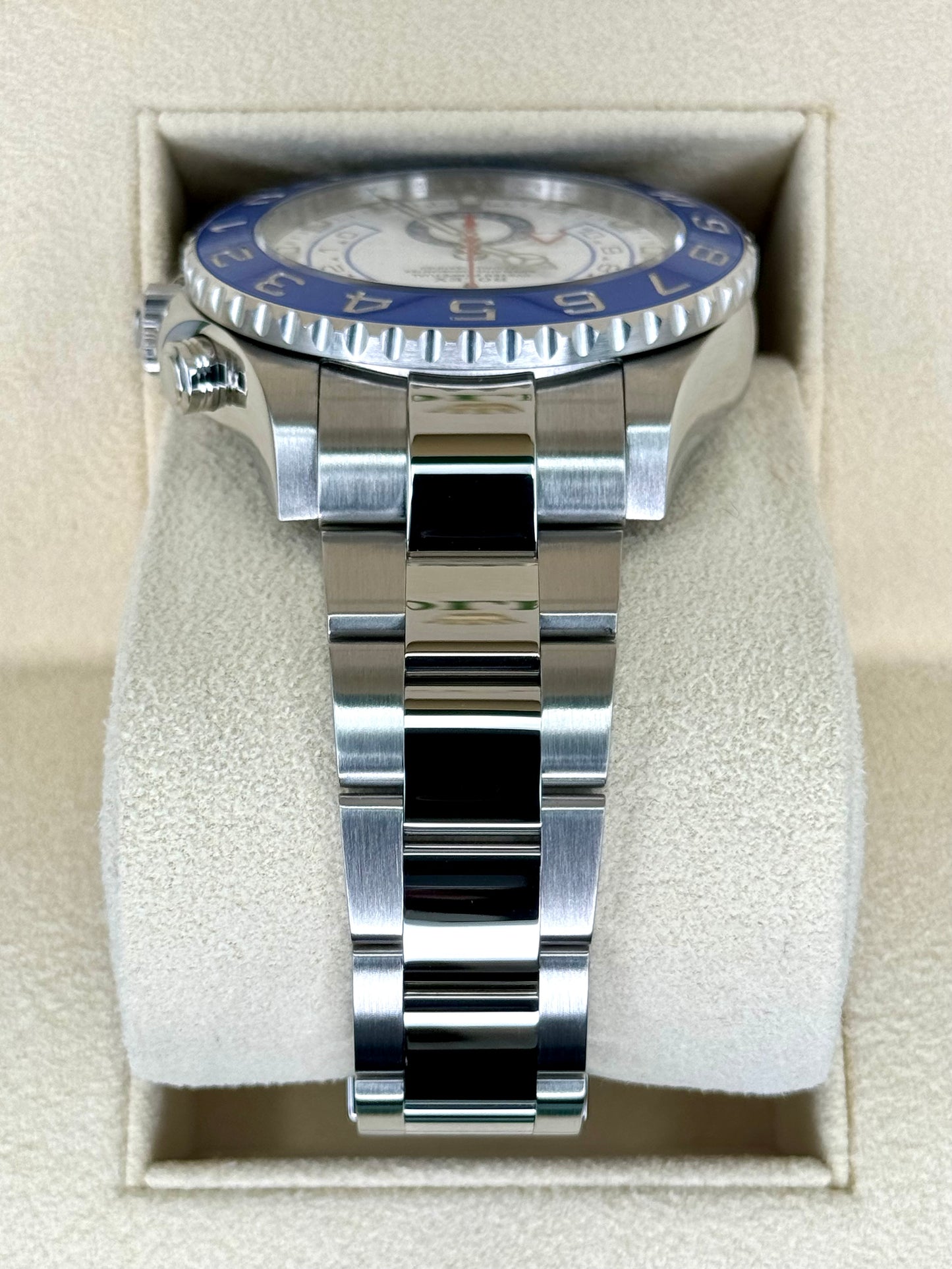 2019 Rolex Yacht-Master II 44mm 116680 Stainless Steel White Dial - MyWatchLLC