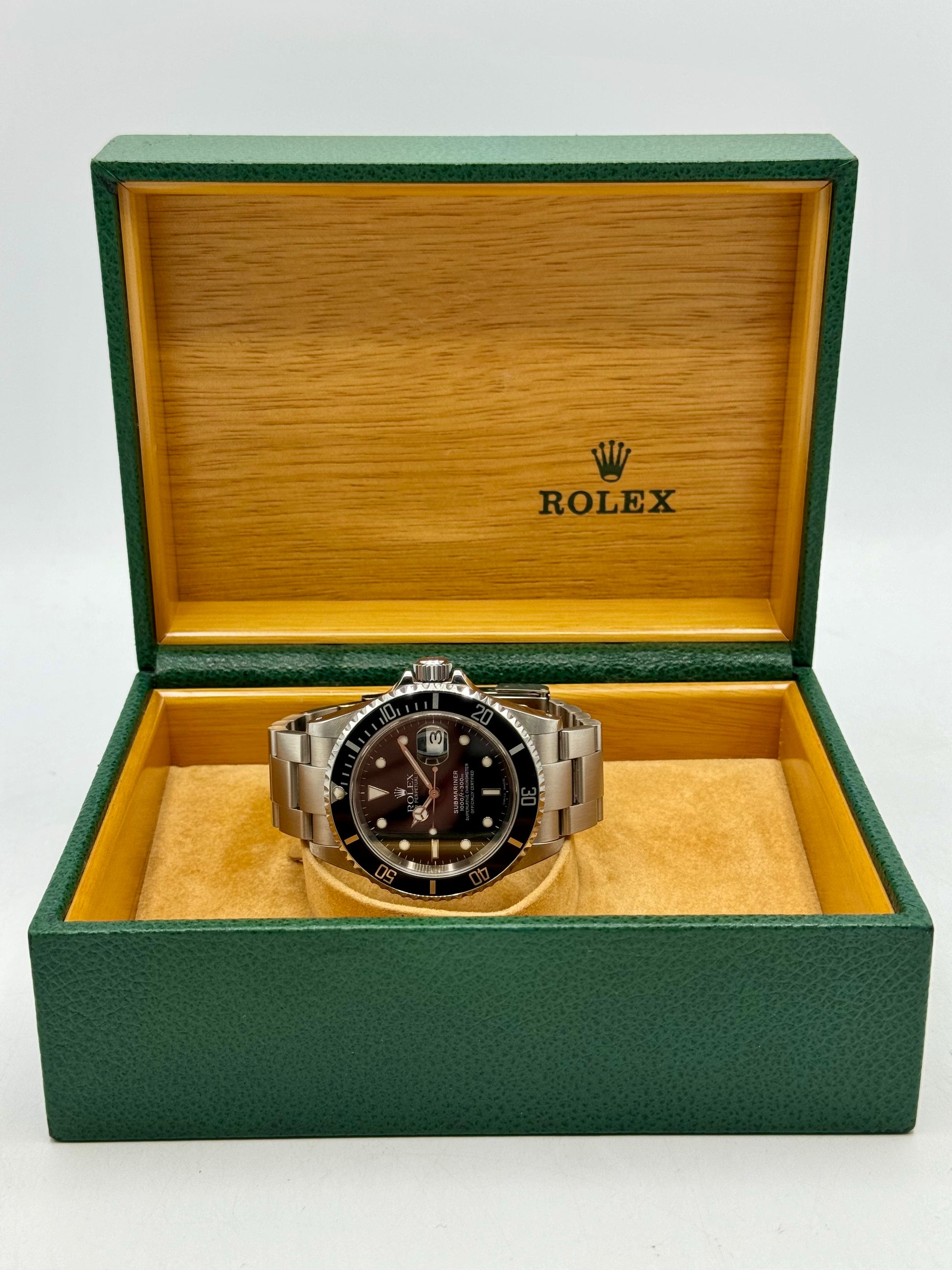 2002 Rolex Submariner Date 40mm 16610 Stainless Steel Black Dial - MyWatchLLC