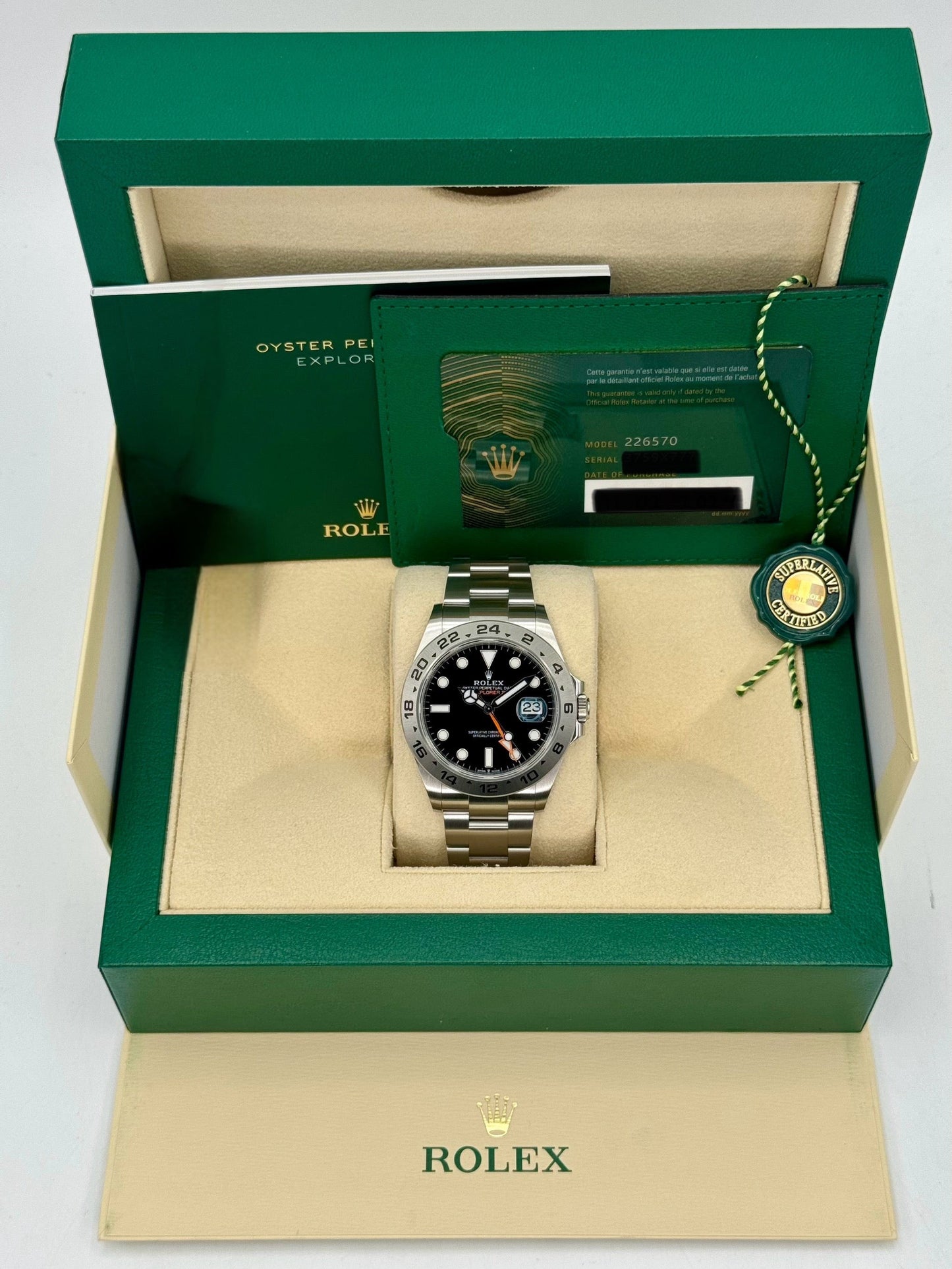 NEW 2025 Rolex Explorer II 42mm 226570 Black Dial - MyWatchLLC