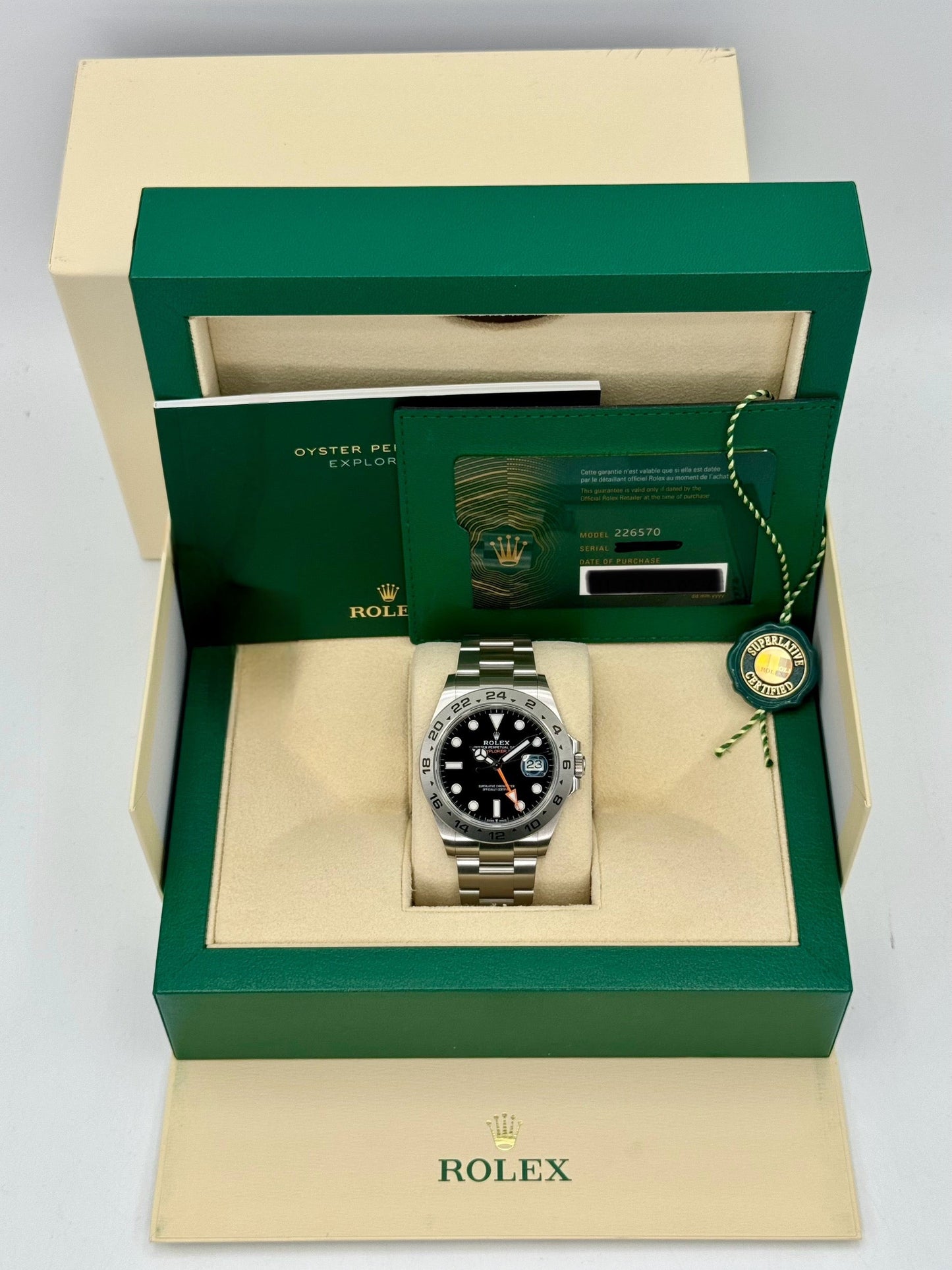 NEW 2025 Rolex Explorer II 42mm 226570 Black Dial - MyWatchLLC