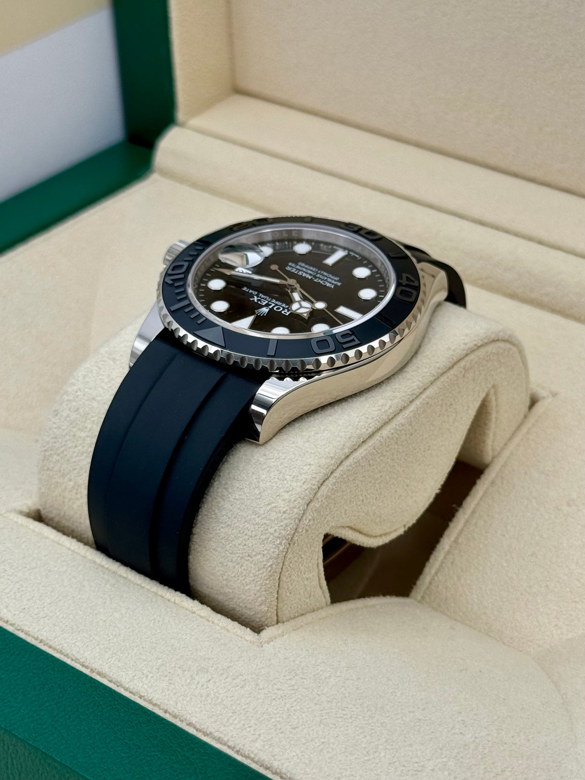 NEW 2024 Rolex Yacht-Master 42mm 226659 White Gold Oysterflex Black Dial - MyWatchLLC