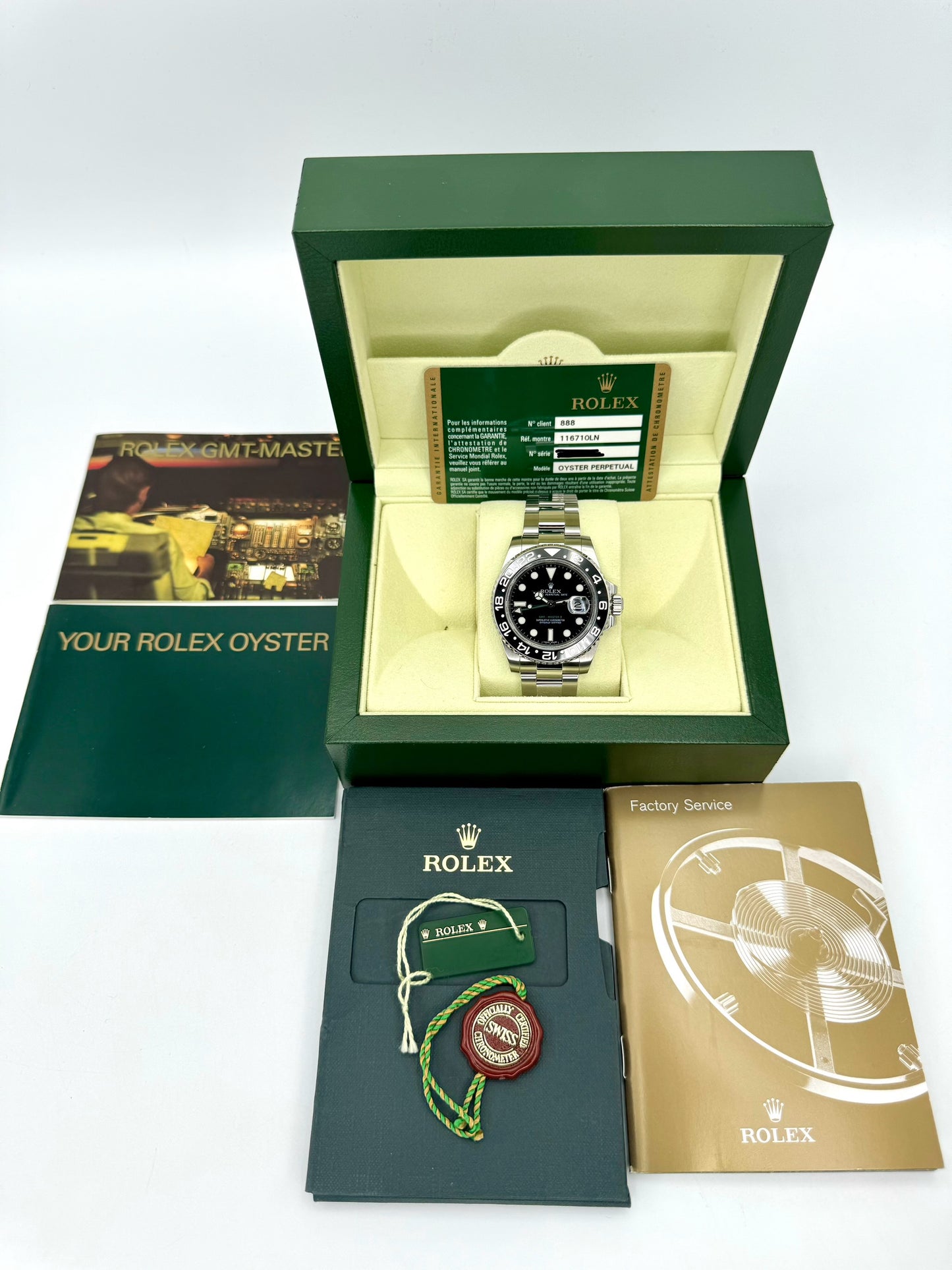 2010 Rolex GMT-Master II 40mm 116710LN Stainless Steel Black Dial - MyWatchLLC