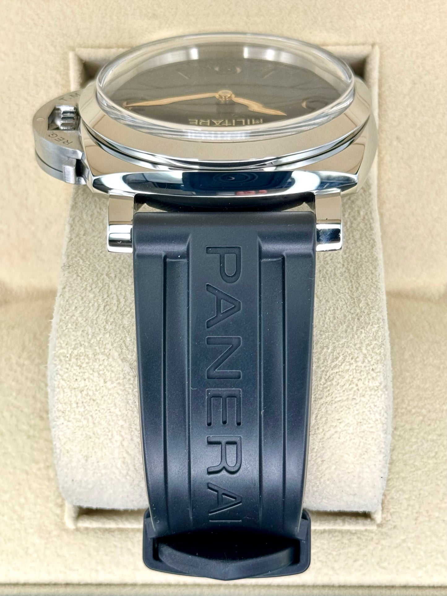 2017 Panerai Marina Militare Luminor 1950 47mm PAM00673 Black Dial - MyWatchLLC