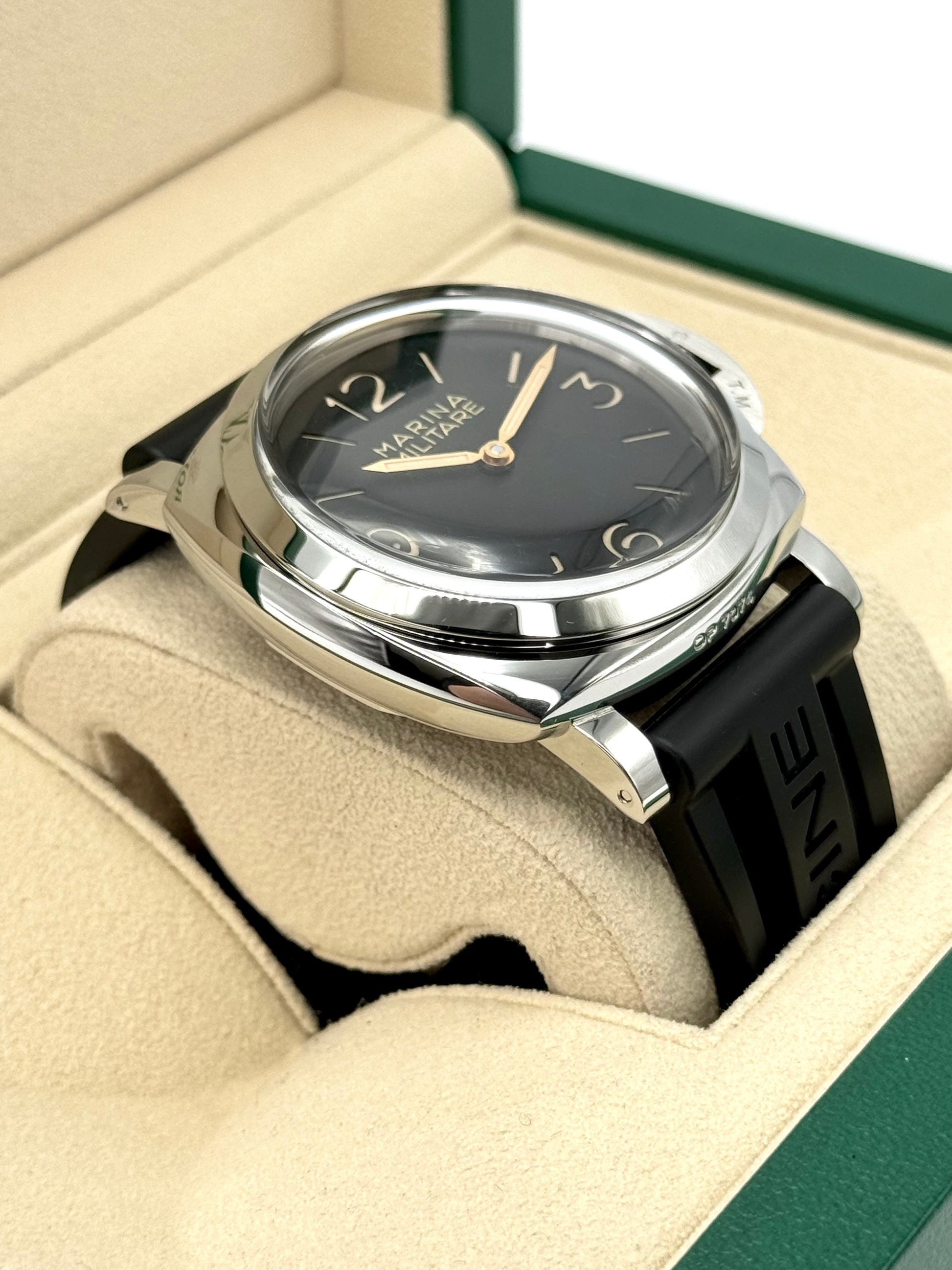 2017 Panerai Marina Militare Luminor 1950 47mm PAM00673 Black Dial - MyWatchLLC