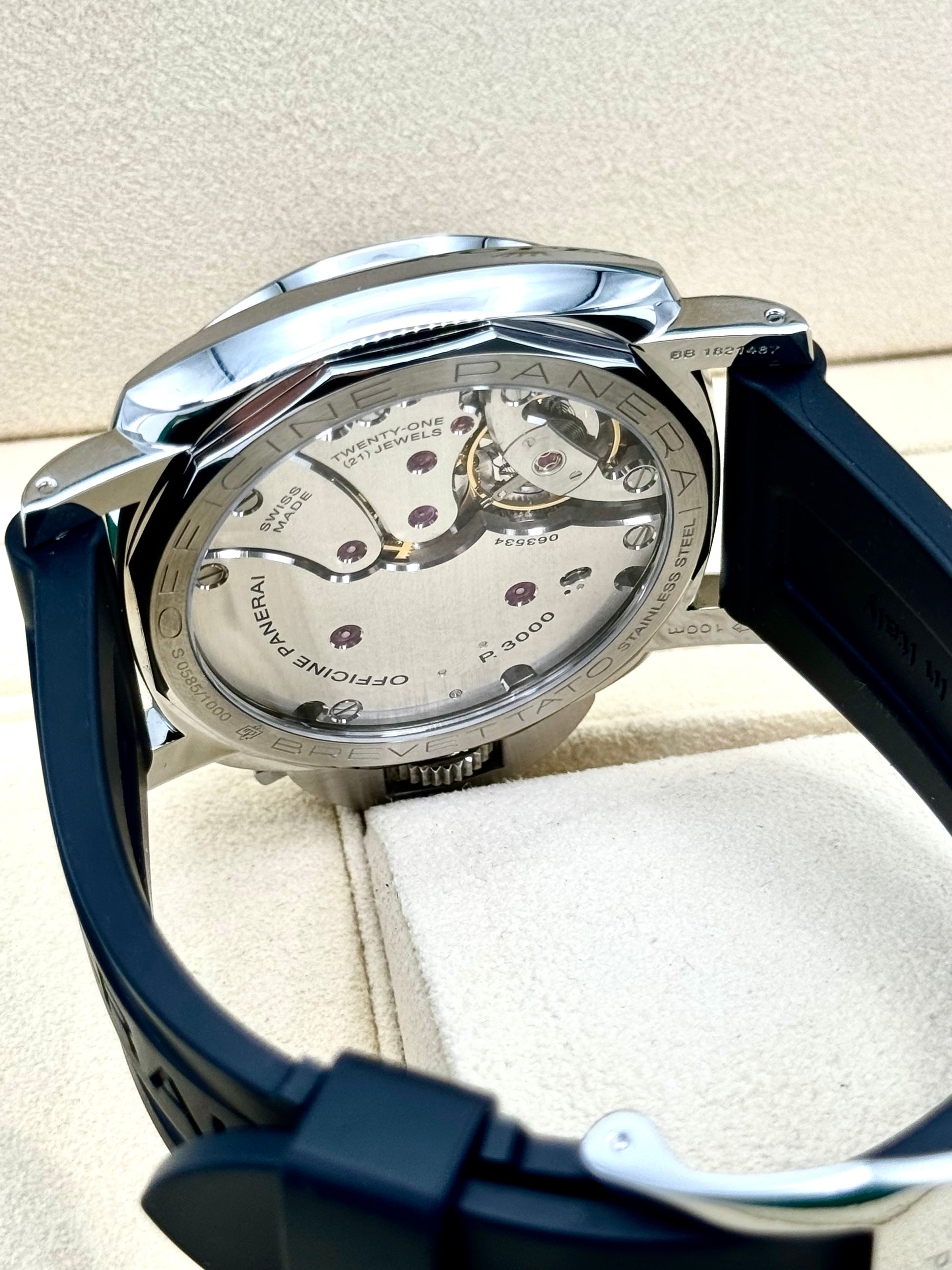 2017 Panerai Marina Militare Luminor 1950 47mm PAM00673 Black Dial - MyWatchLLC