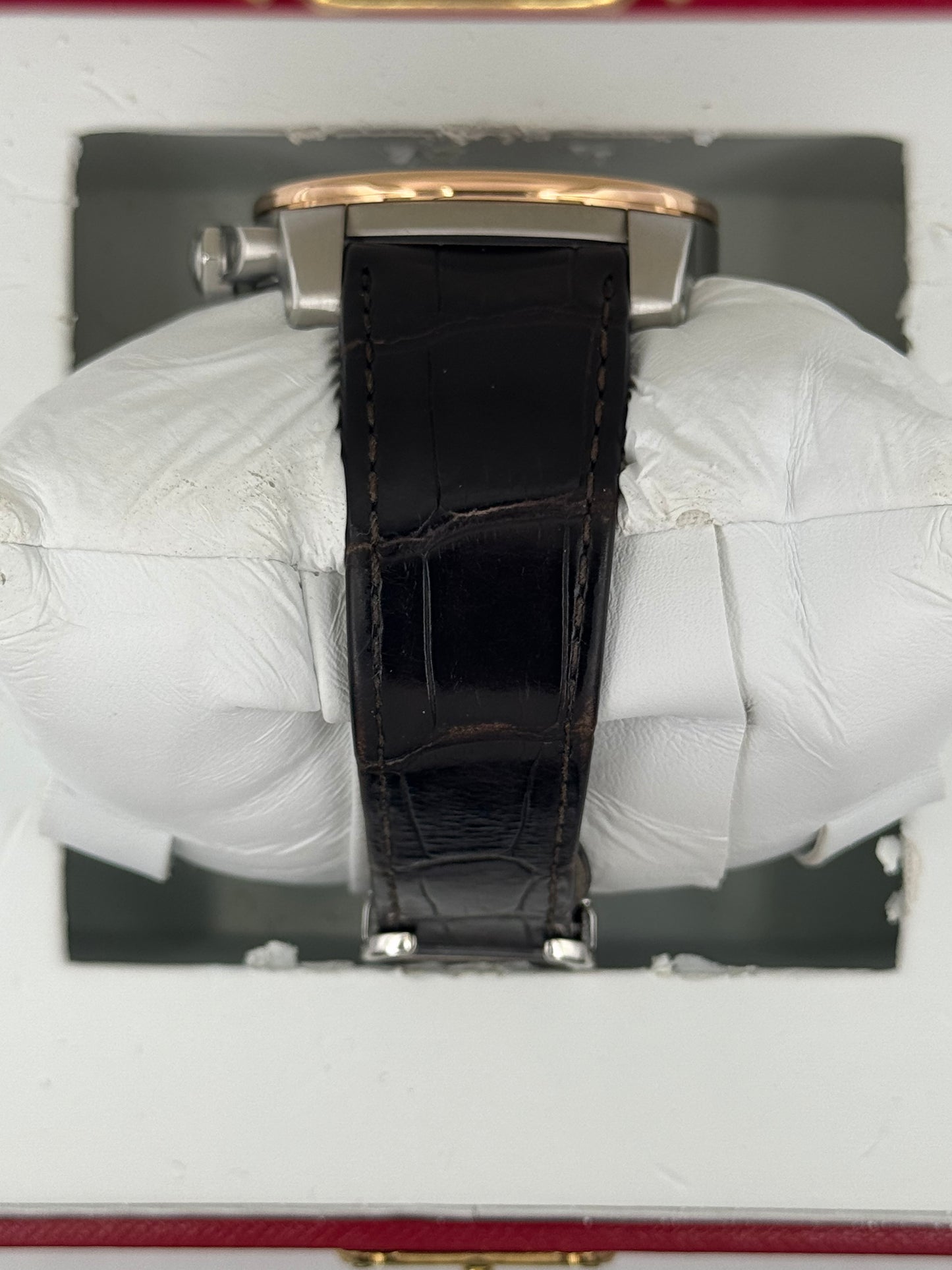 2012 Cartier Calibre De Cartier 42mm W7100051 Two-Tone Brown Dial