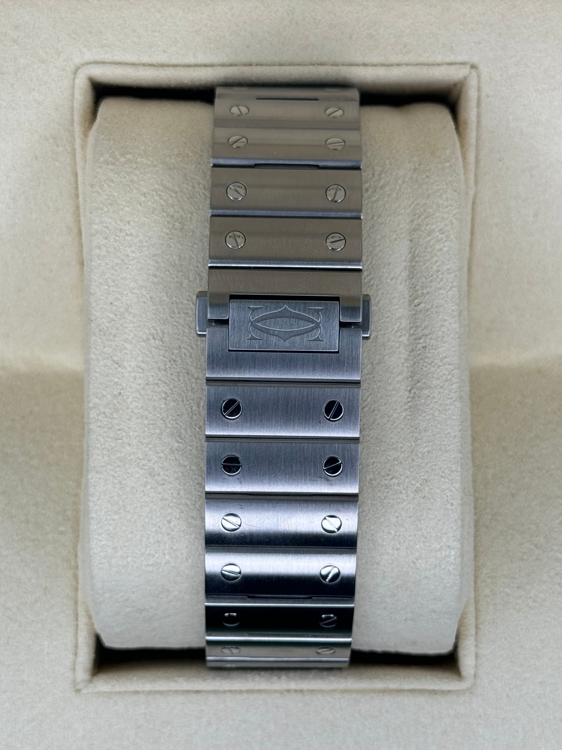 2022 Santos De Cartier 39.8mm WSSA0018 Stainless Steel Blue Dial - MyWatchLLC