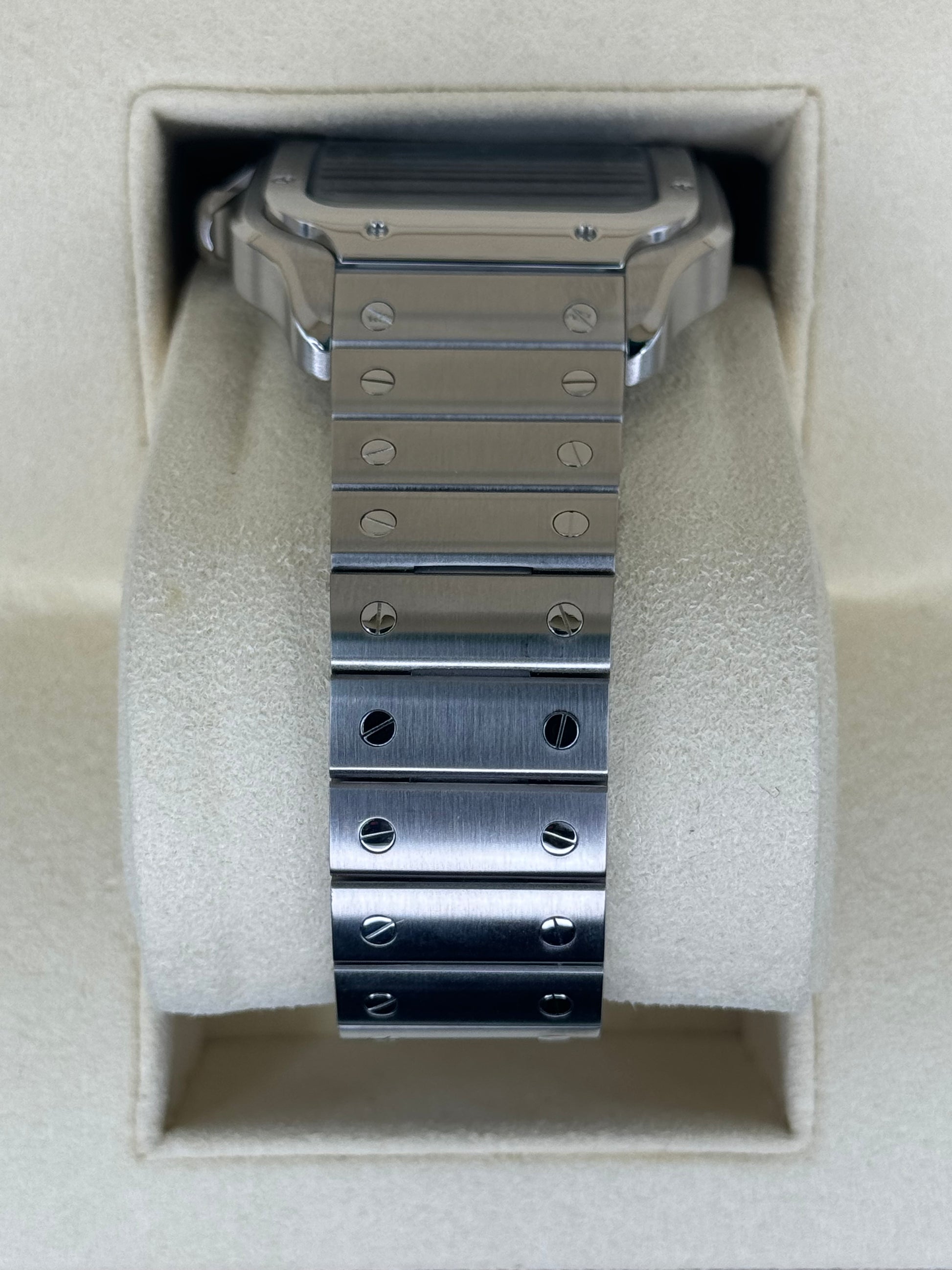 2022 Santos De Cartier 39.8mm WSSA0018 Stainless Steel Blue Dial - MyWatchLLC