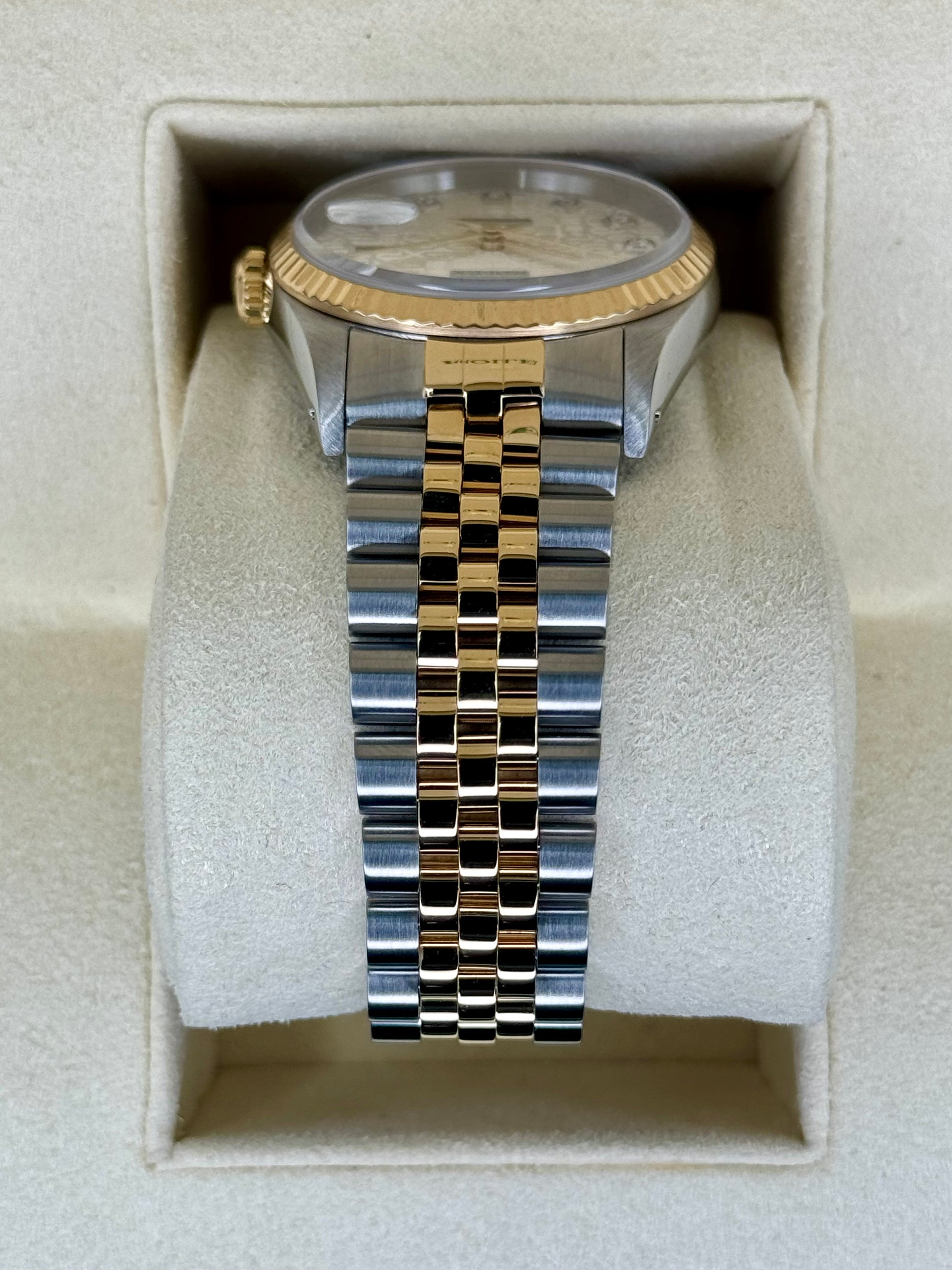1992 Rolex Datejust 36mm 16233 Two-Tone 10 Diamond Anniversary Dial - MyWatchLLC