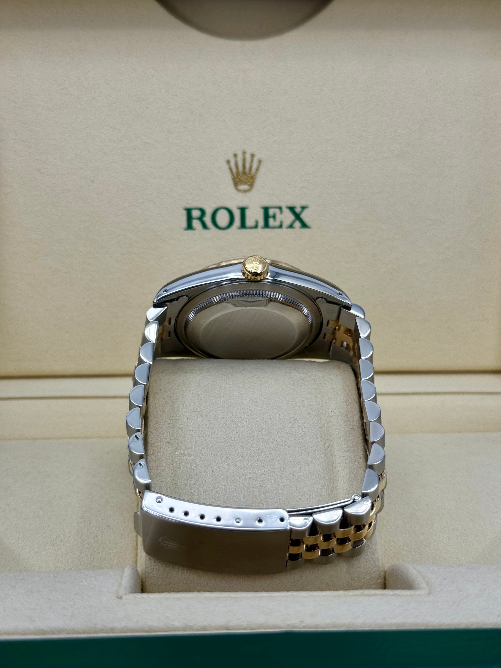 1992 Rolex Datejust 36mm 16233 Two-Tone 10 Diamond Anniversary Dial - MyWatchLLC