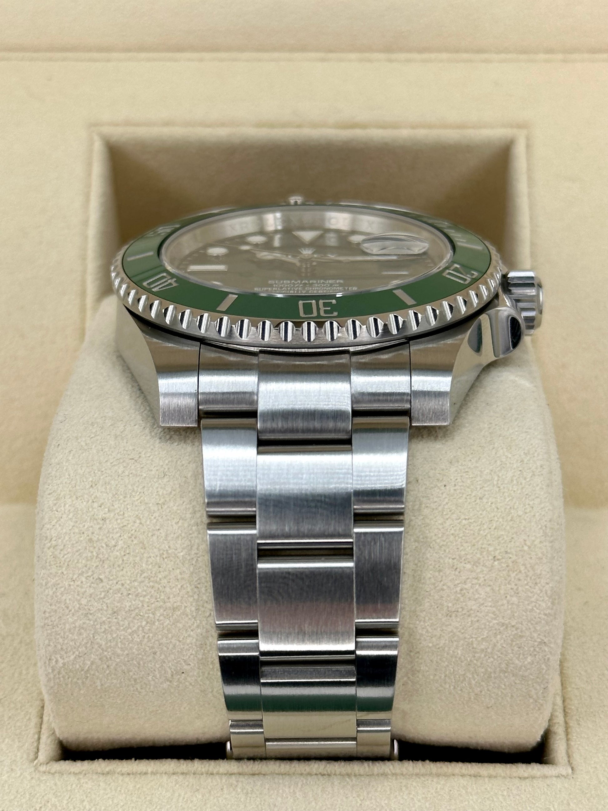 2015 Rolex Submariner Date 40mm 116610LV Stainless Steel Green Dial - MyWatchLLC