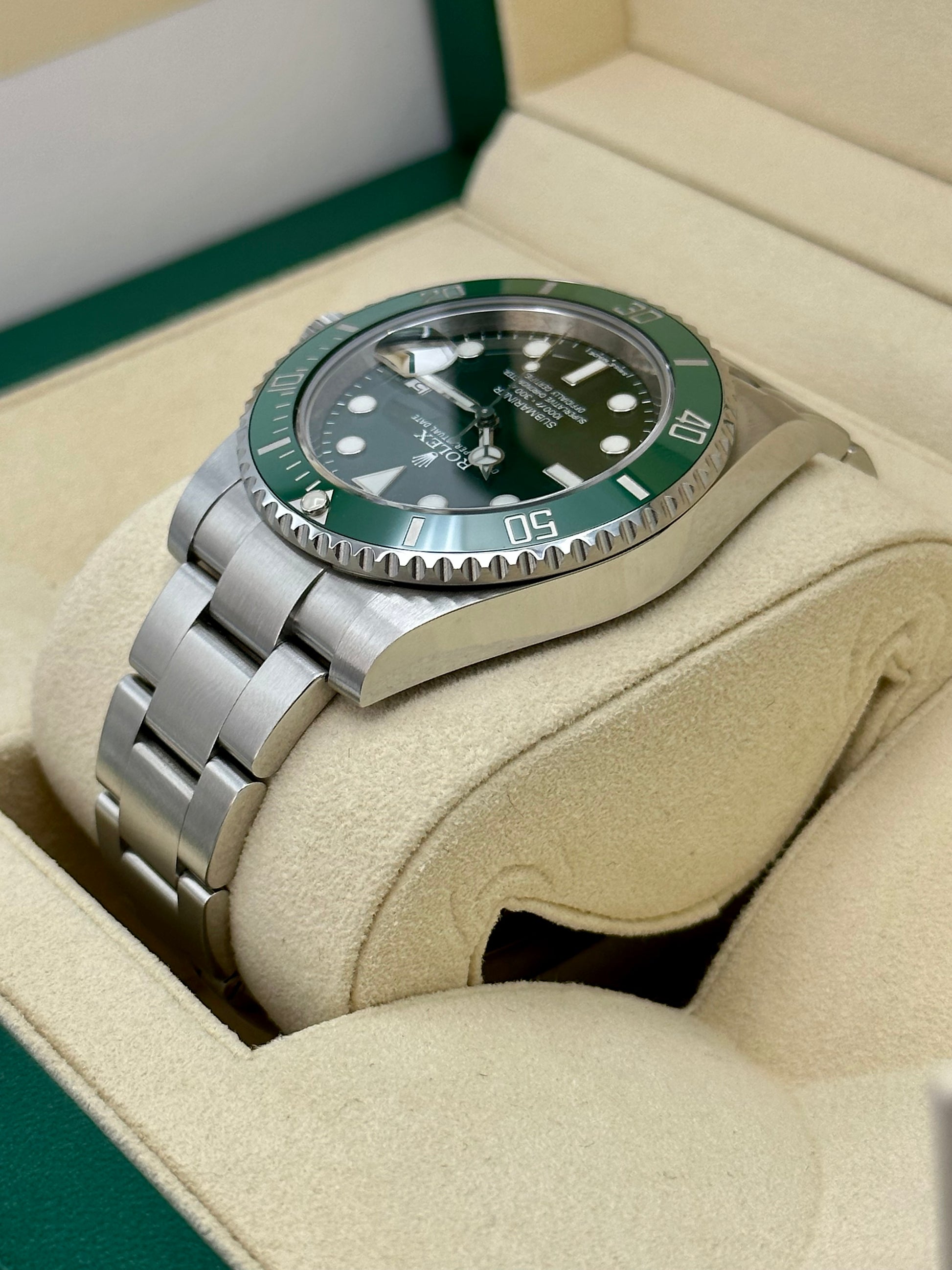 2015 Rolex Submariner Date 40mm 116610LV Stainless Steel Green Dial - MyWatchLLC