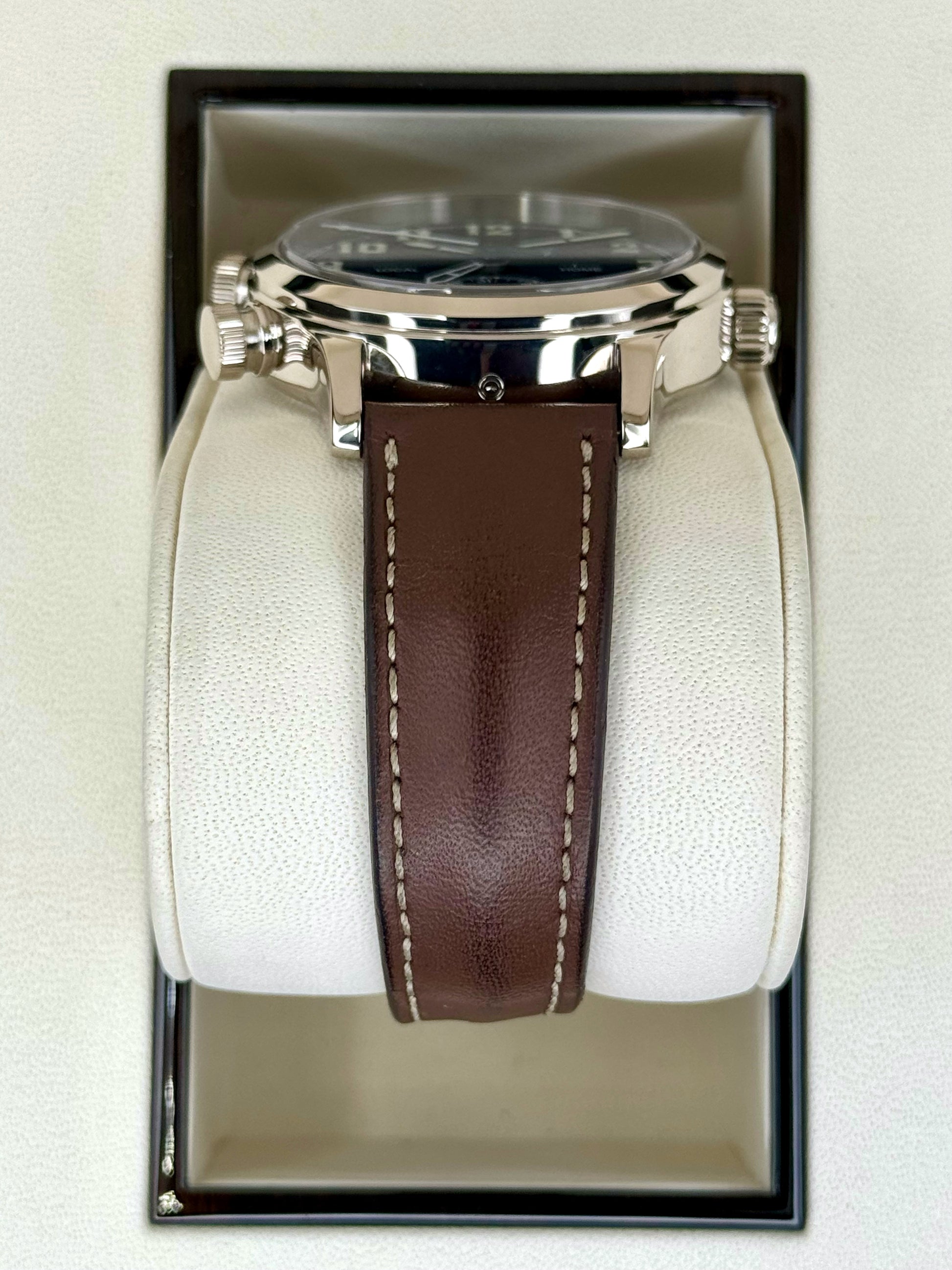 2021 Patek Philippe 37.5mm 7234G Calatrava Pilot Travel Time White Gold - MyWatchLLC