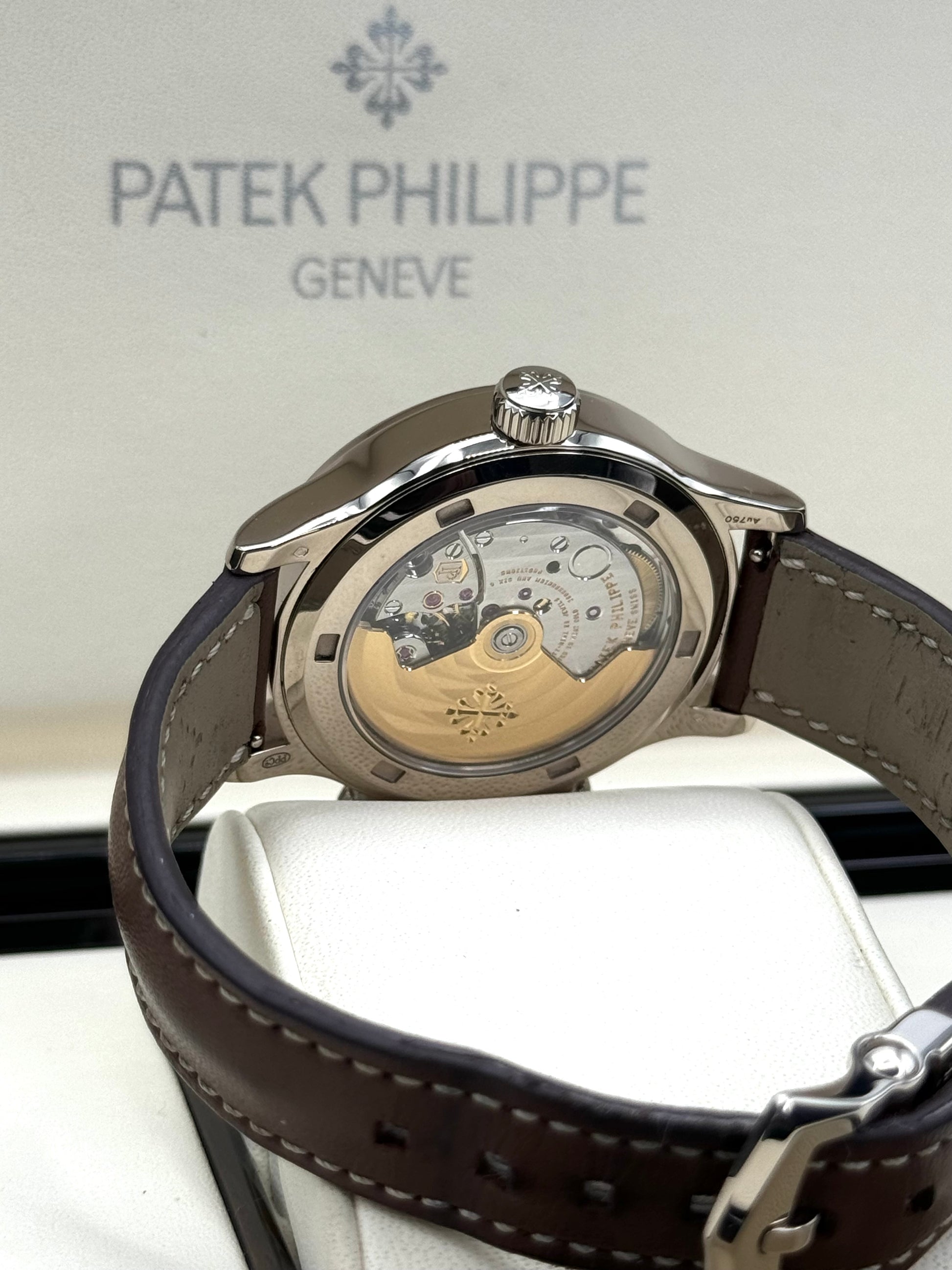2021 Patek Philippe 37.5mm 7234G Calatrava Pilot Travel Time White Gold - MyWatchLLC