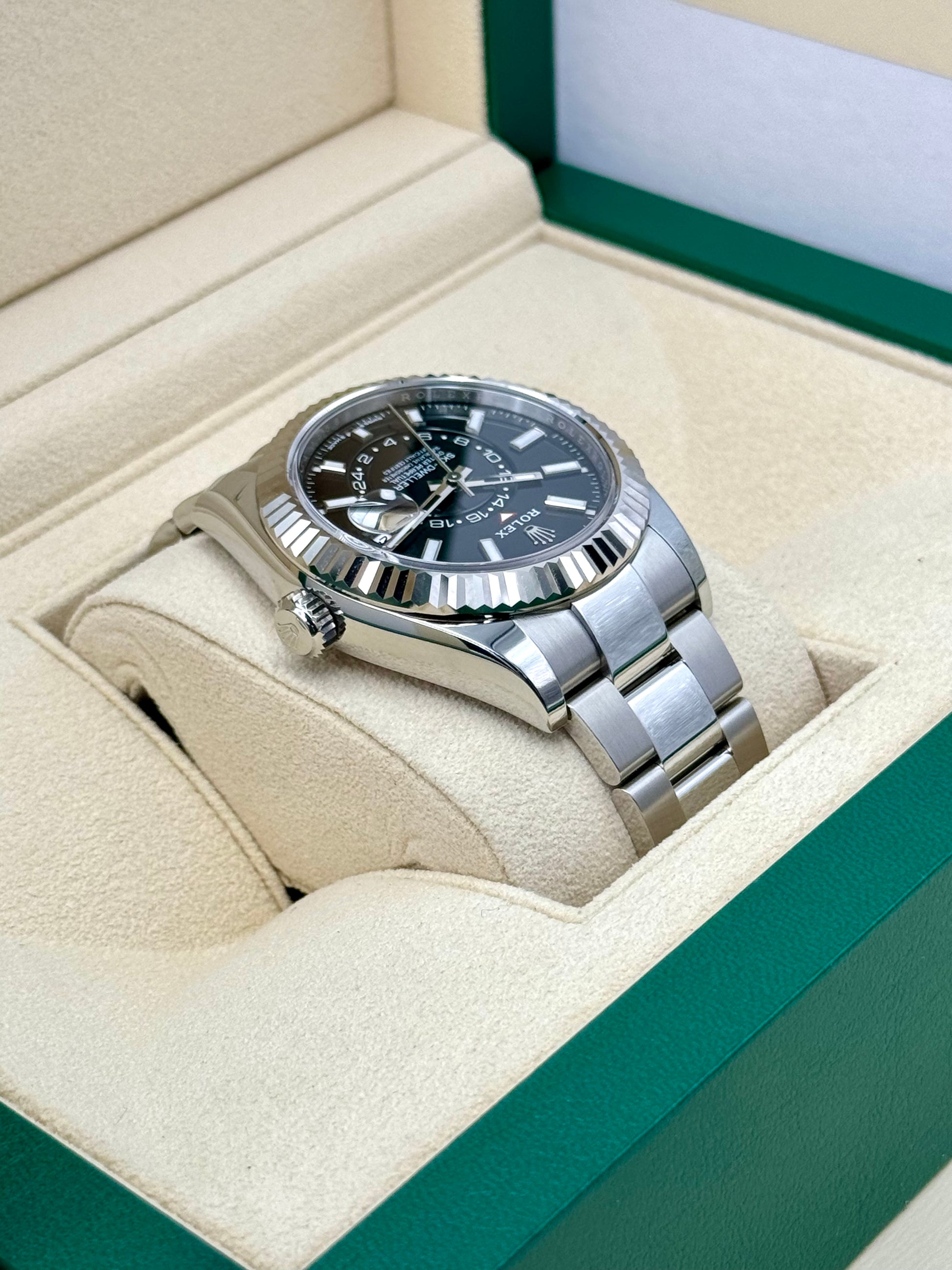 NEW 2024 Rolex Sky-Dweller 42mm 336934 Steel Oyster Black Dial - MyWatchLLC