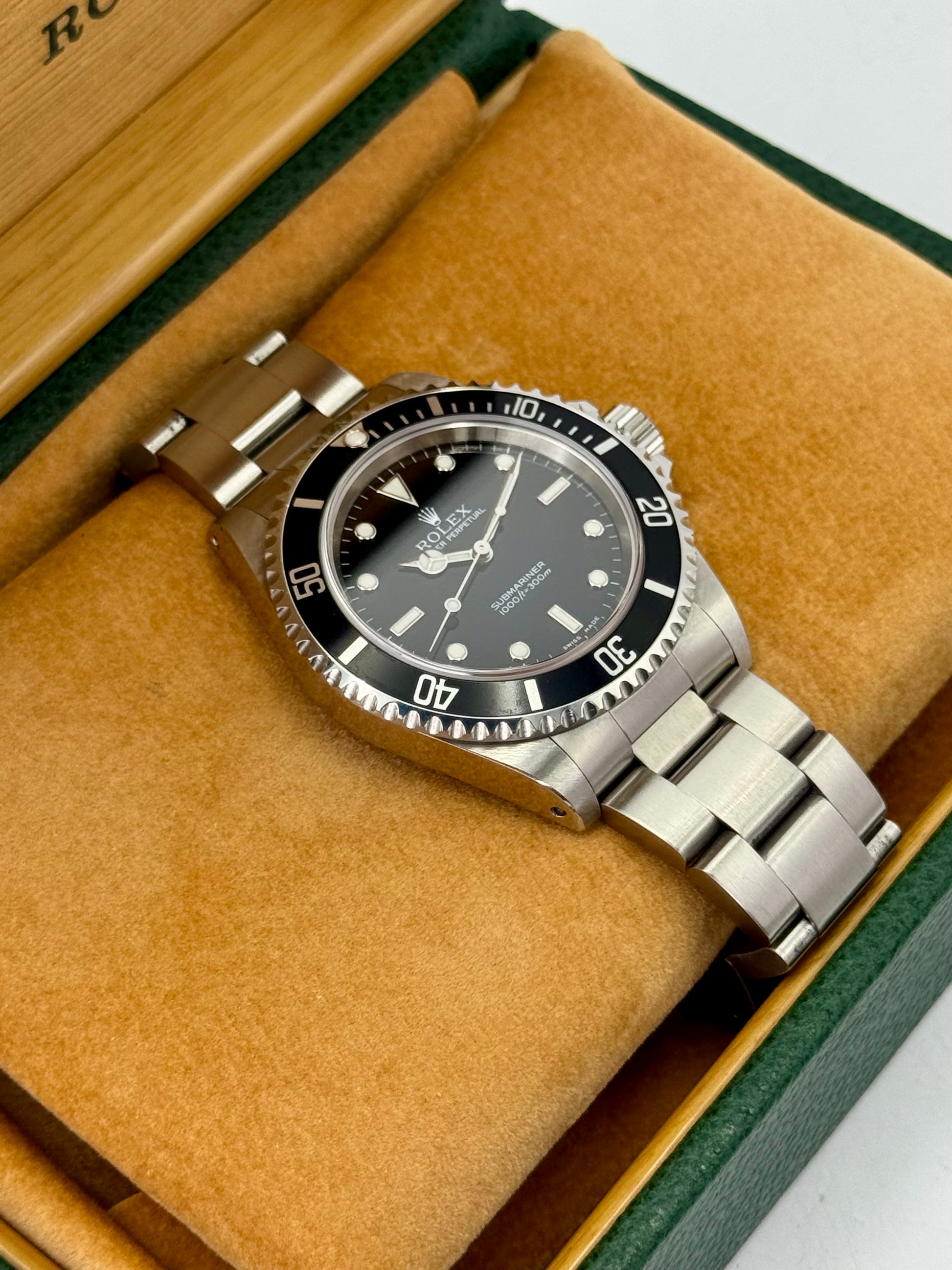 2001 Rolex Submariner 40mm 14060M Stainless Steel Two-Liner Black Dial - MyWatchLLC