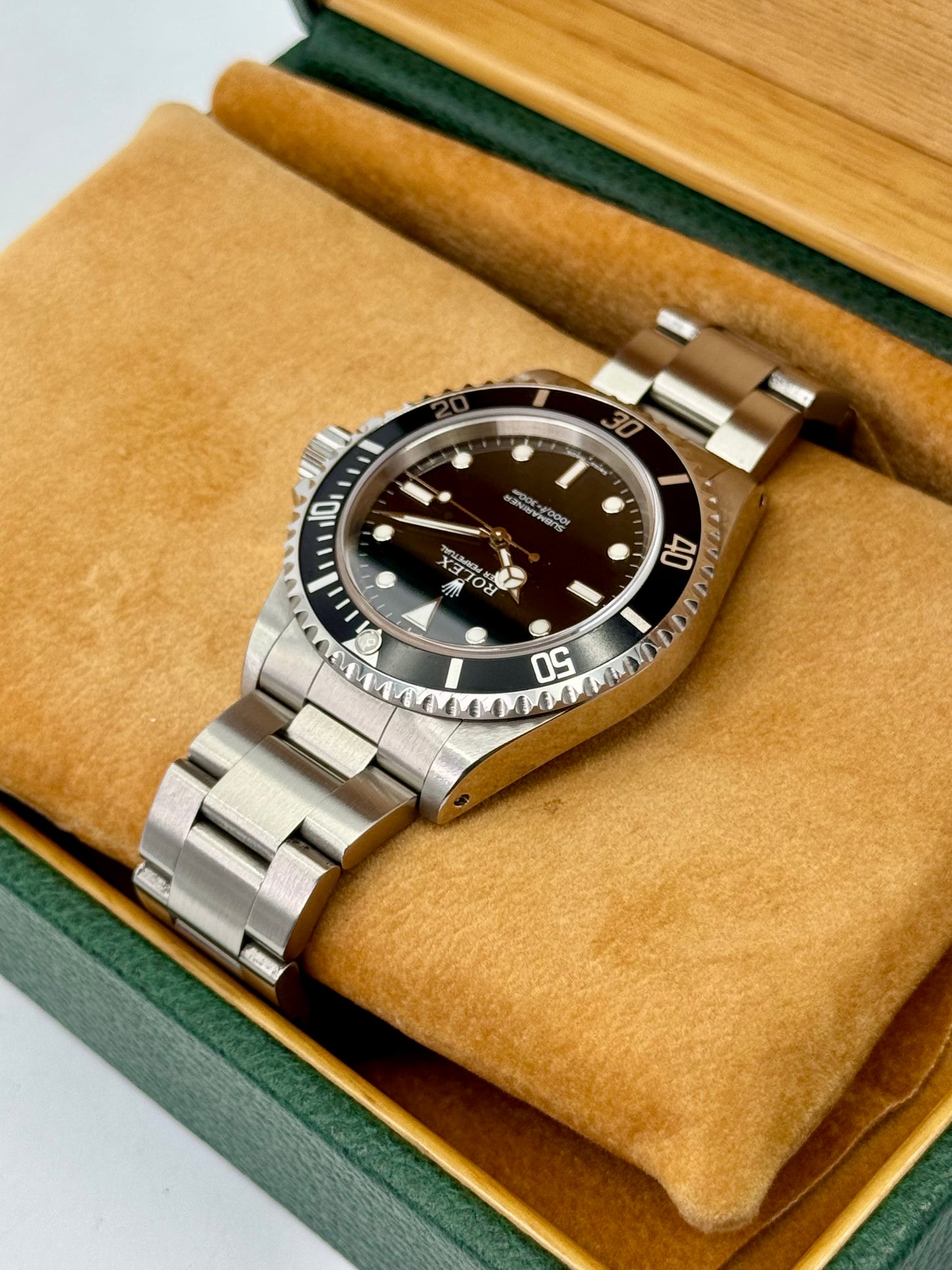 2001 Rolex Submariner 40mm 14060M Stainless Steel Two-Liner Black Dial