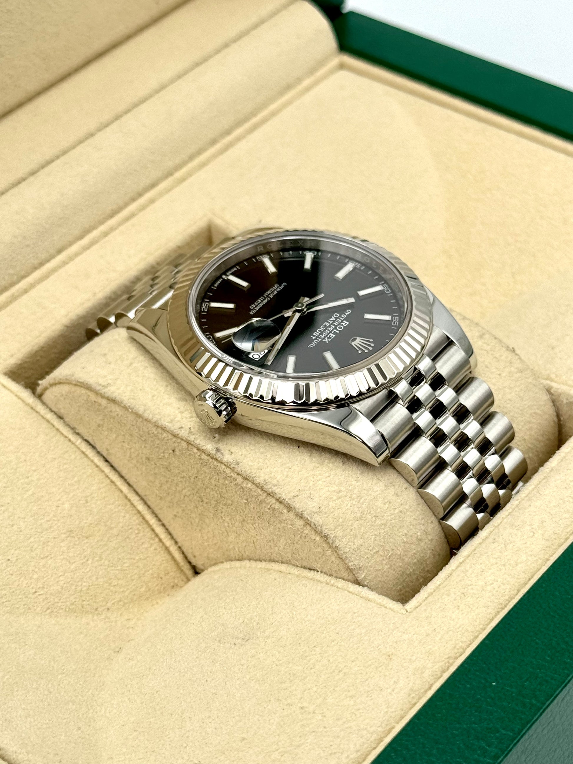 2019 Rolex Datejust 41mm 126334 Stainless Steel Jubilee Black Dial - MyWatchLLC