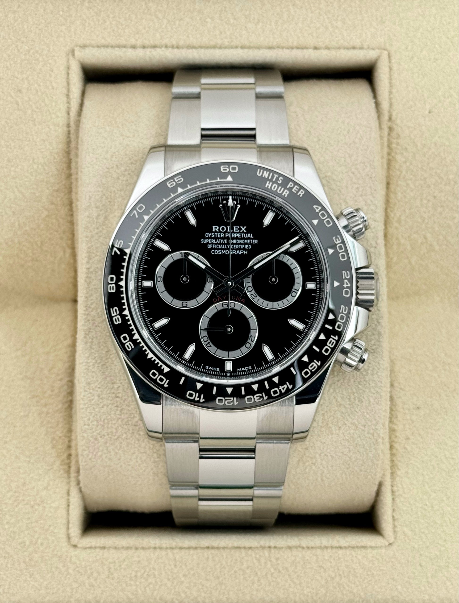 2024 Rolex Daytona 40mm 126500LN Stainless Steel Black Dial - MyWatchLLC