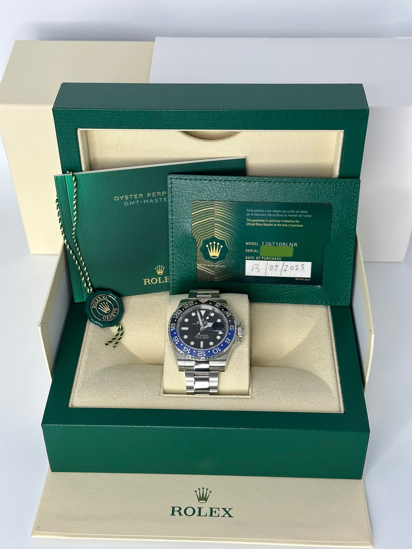 NEW 2023 Rolex GMT-Master II "Batman" 40mm 126710BLNR Black Dial - MyWatchLLC