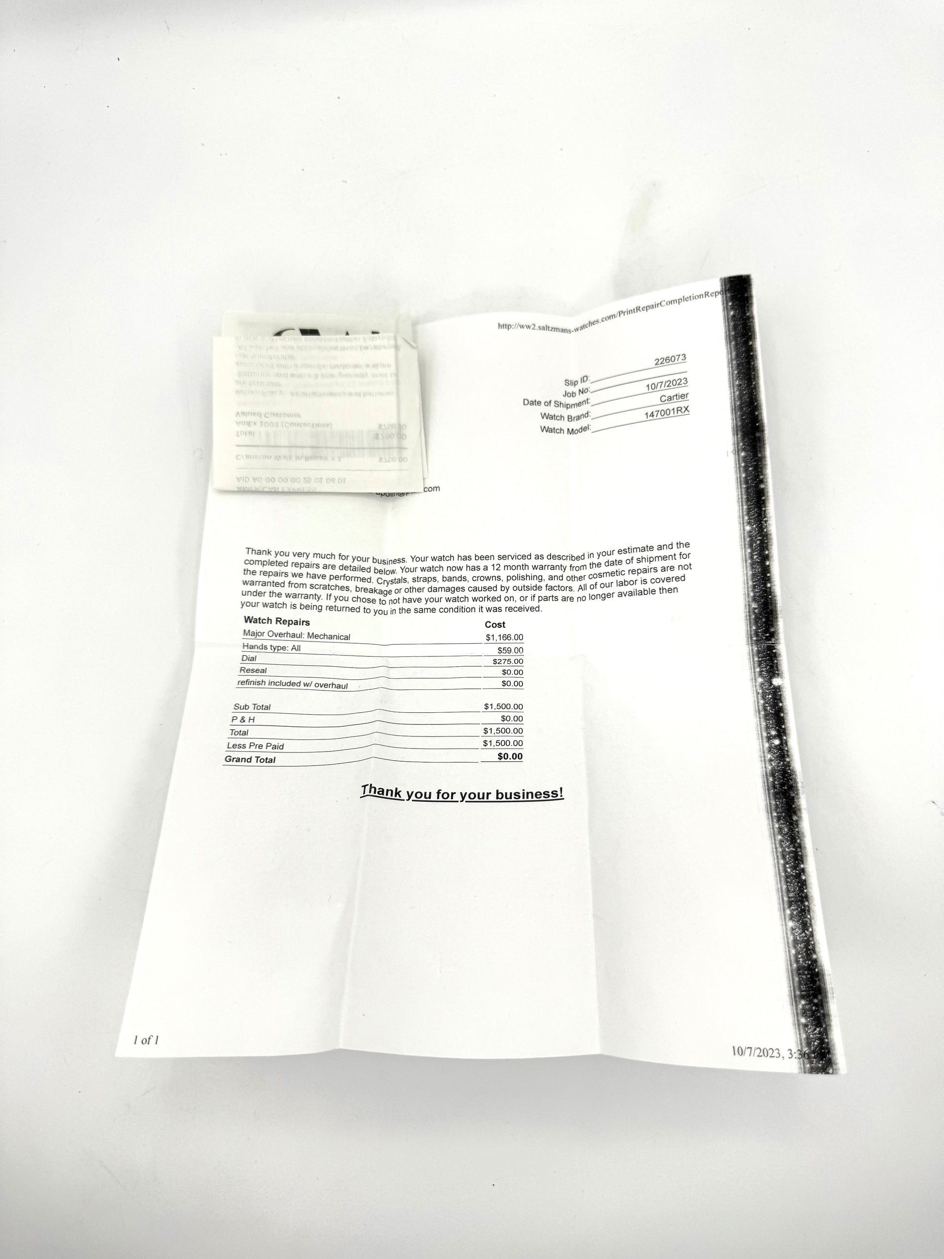 2016 Cartier Calibre de Cartier 42mm W7100018 Rose Gold White Dial - MyWatchLLC