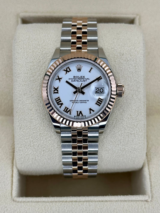 NEW 2023 Rolex Datejust 28mm 279171 TwoTone Jubilee Roman Numeral Dial - MyWatchLLC