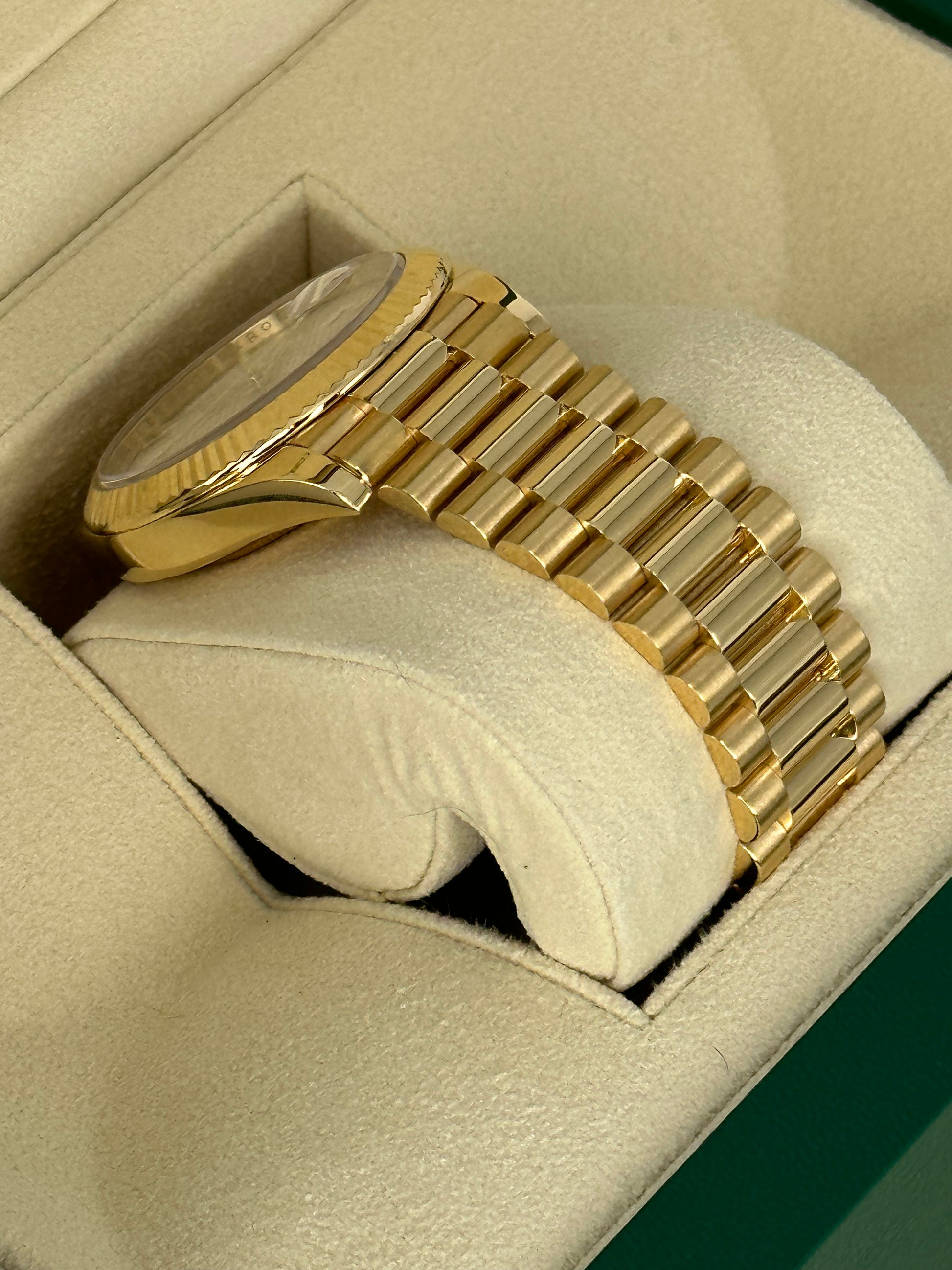 Rolex Day-Date 40mm 228238 Presidential Silver Motif Dial - MyWatchLLC