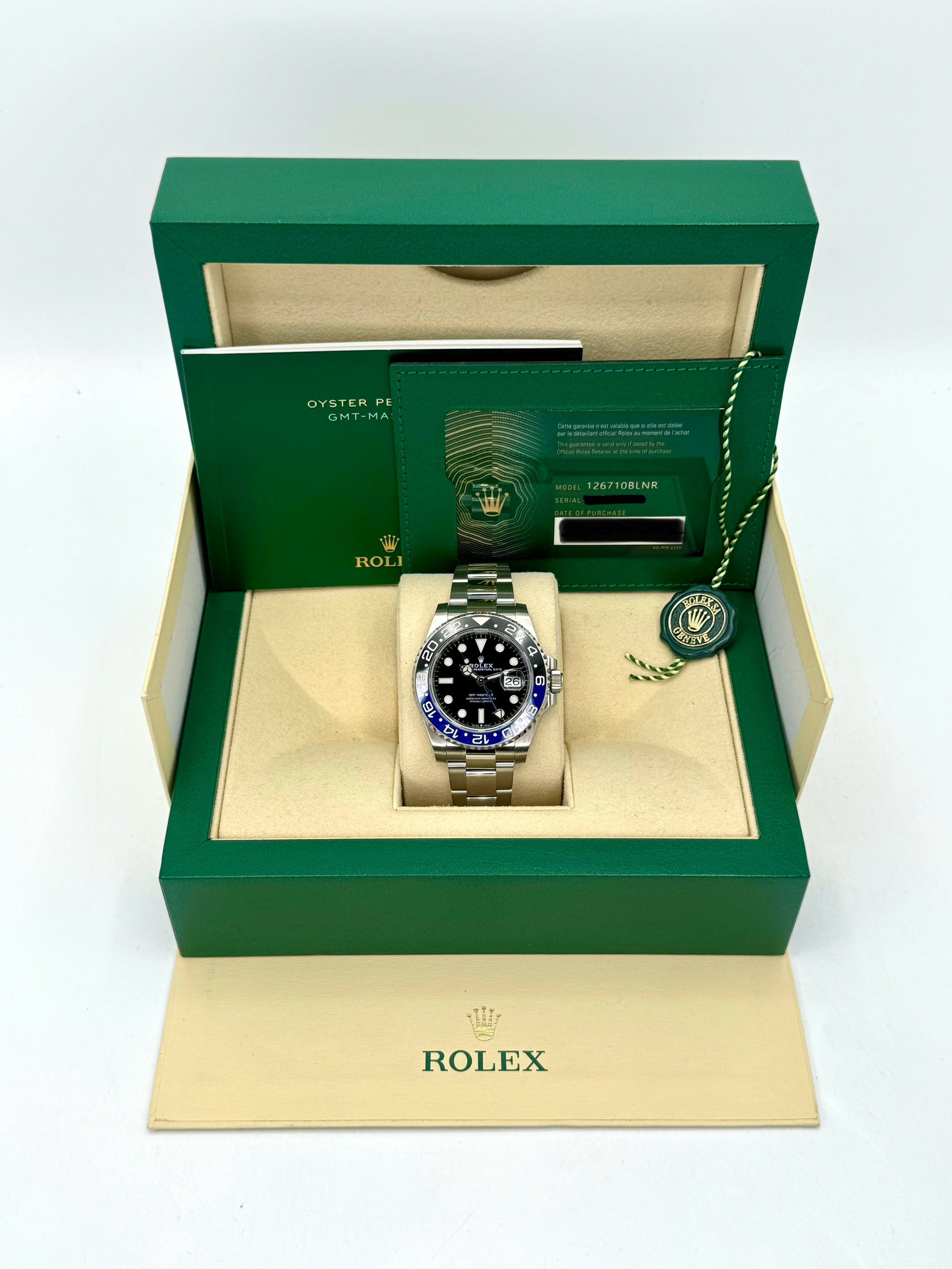 2022 Rolex GMT-Master II "Batman" 40mm 126710BLNR Oyster - MyWatchLLC
