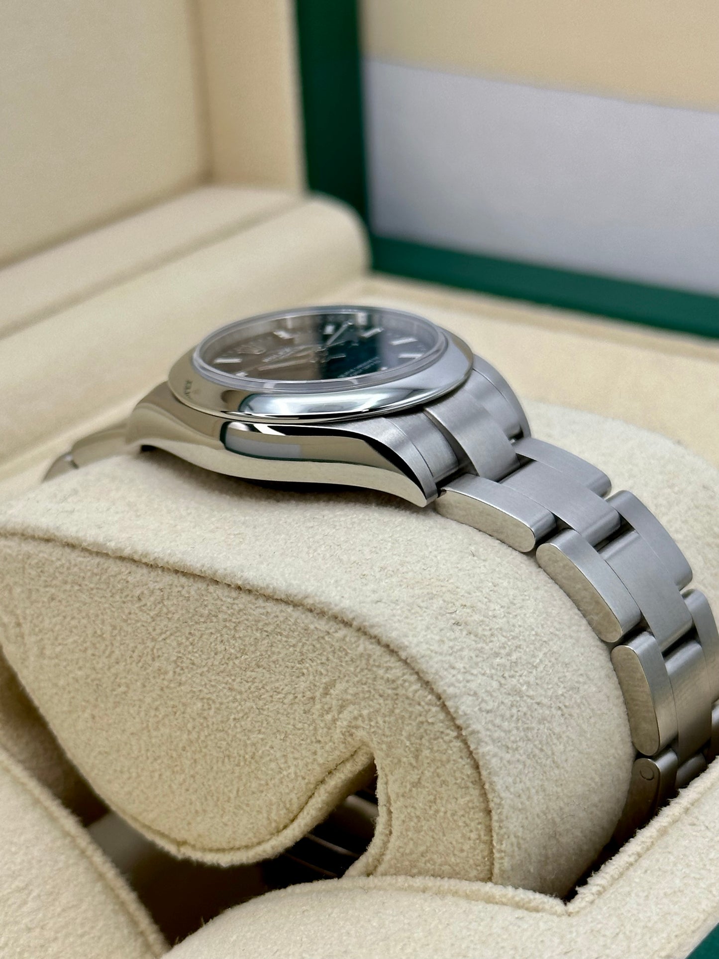 2020 Rolex Ladies Oyster Perpetual 28mm 276200 Oyster Blue Dial - MyWatchLLC