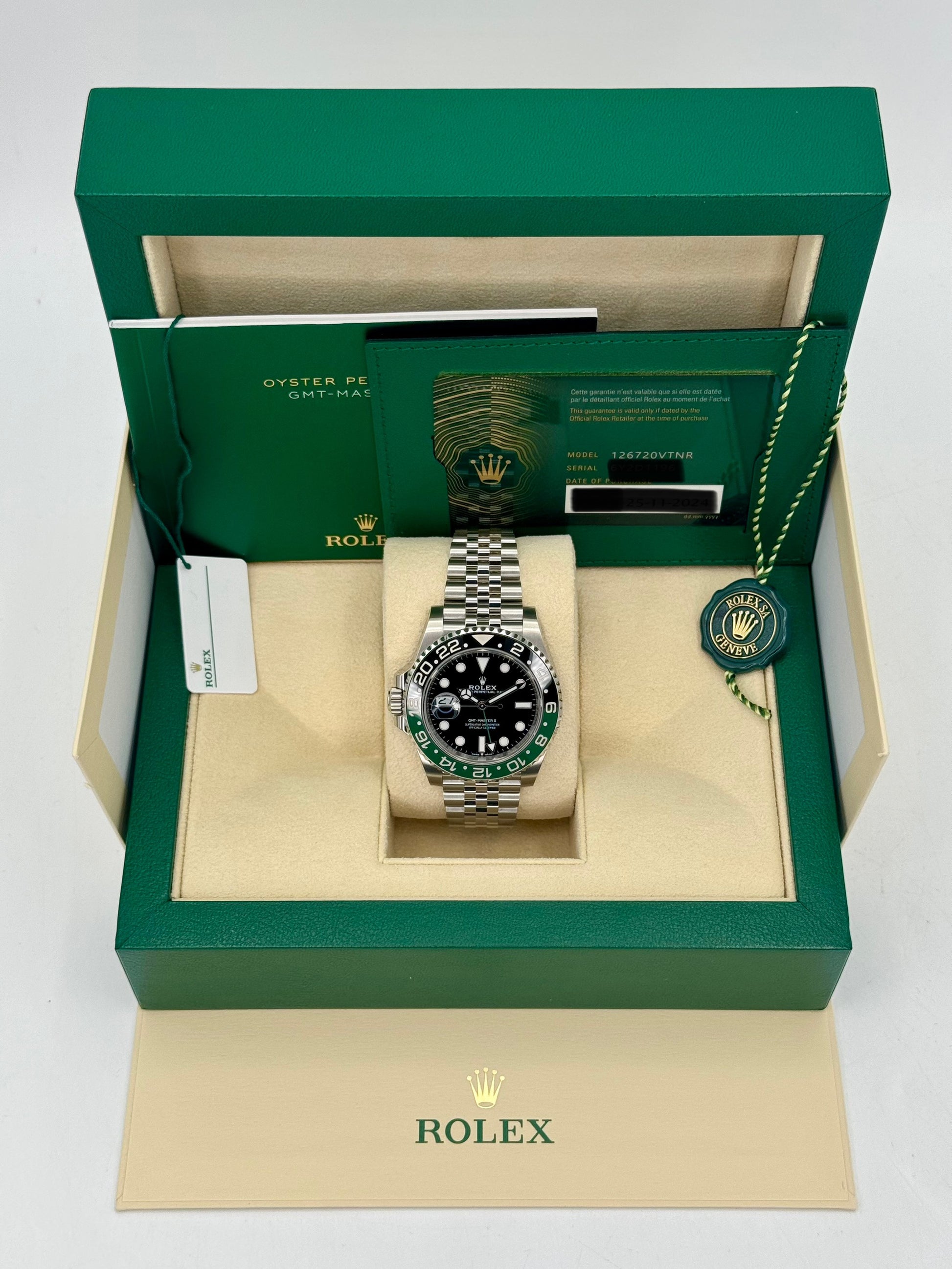 NEW 2024 Rolex GMT-Master II "Sprite" 40mm 126720VTNR Jubilee - MyWatchLLC