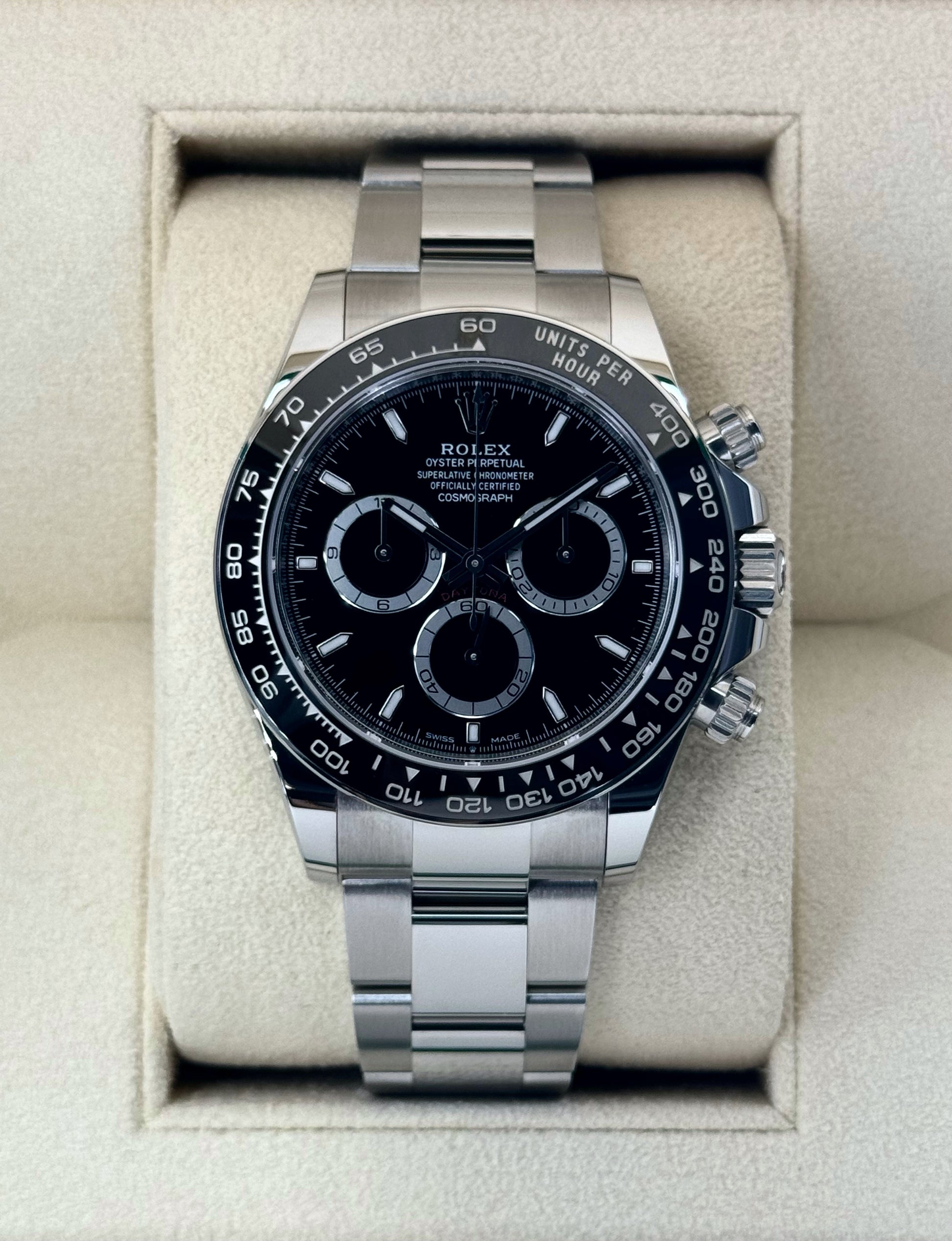 NEW 2024 Rolex Daytona 40mm 126500LN Stainless Steel Black Dial - MyWatchLLC