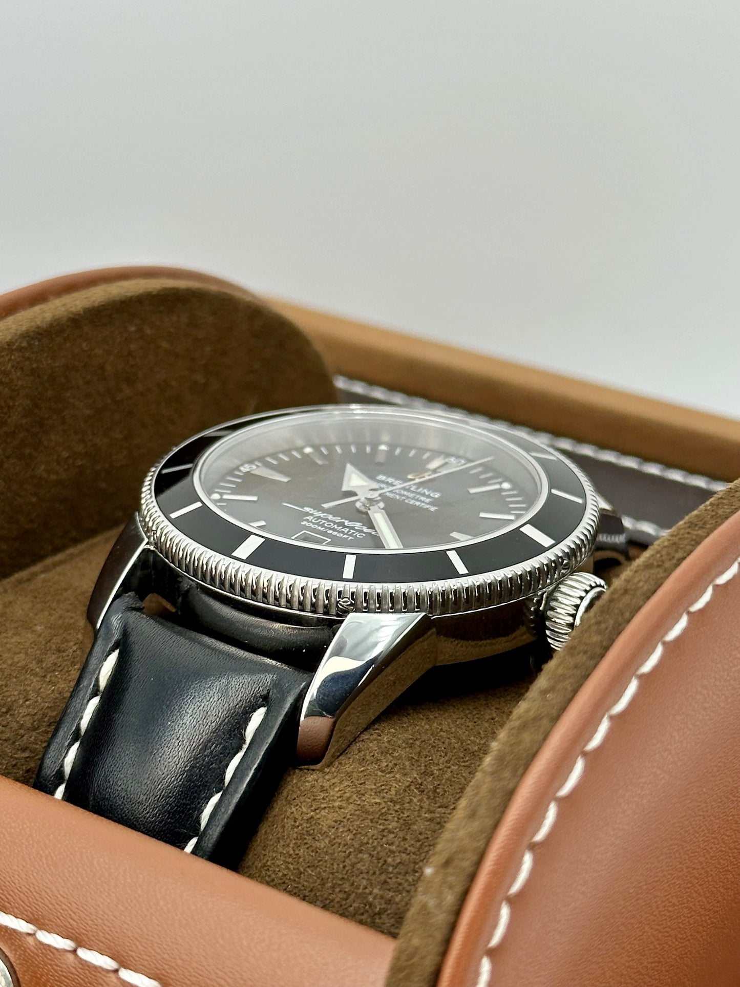 Breitling Superocean Heritage 46mm A17320 Stainless Steel Black Dial - MyWatchLLC