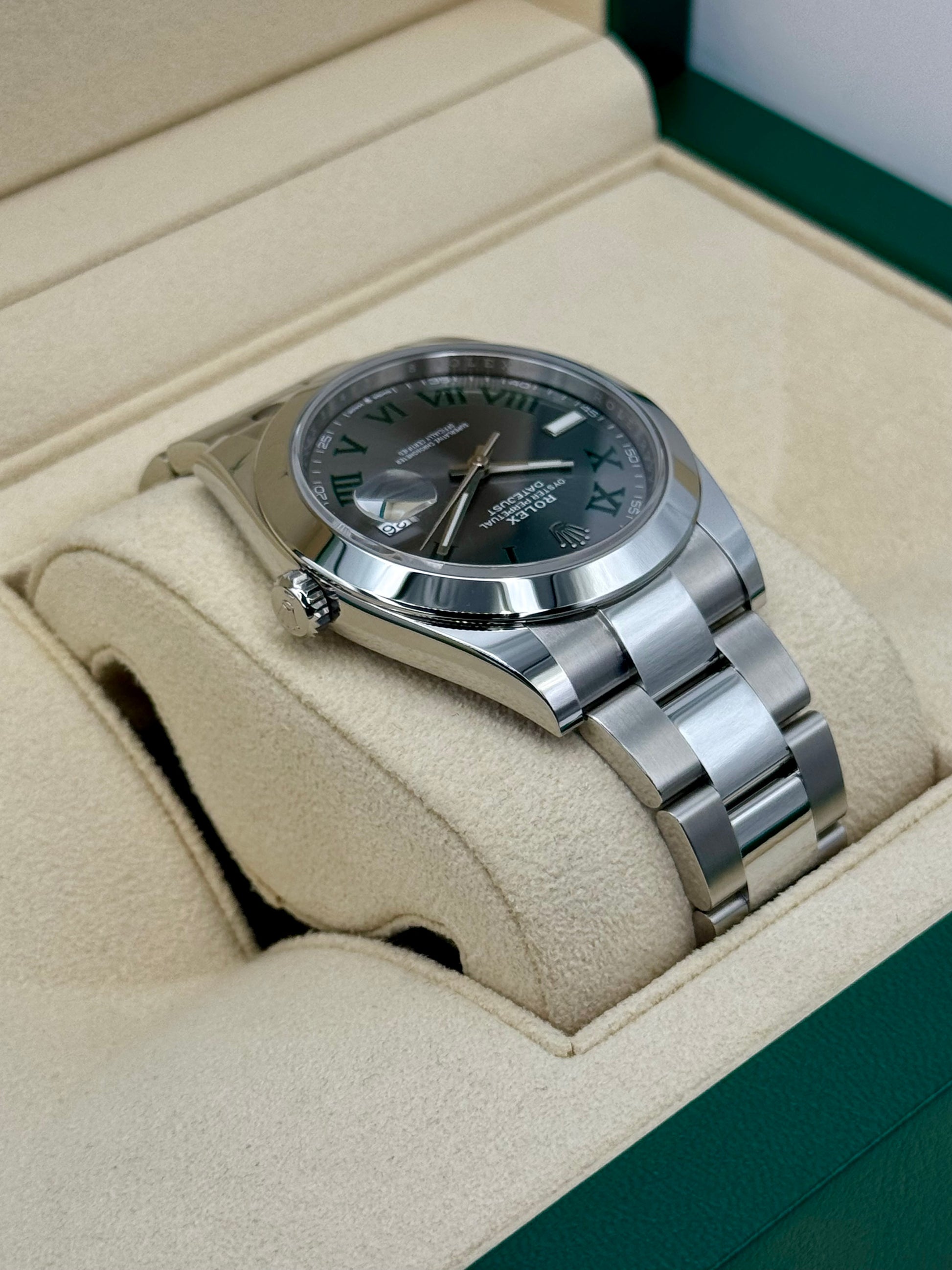 NEW 2024 Rolex Datejust 41mm 126300 Oyster Wimbledon Dial - MyWatchLLC
