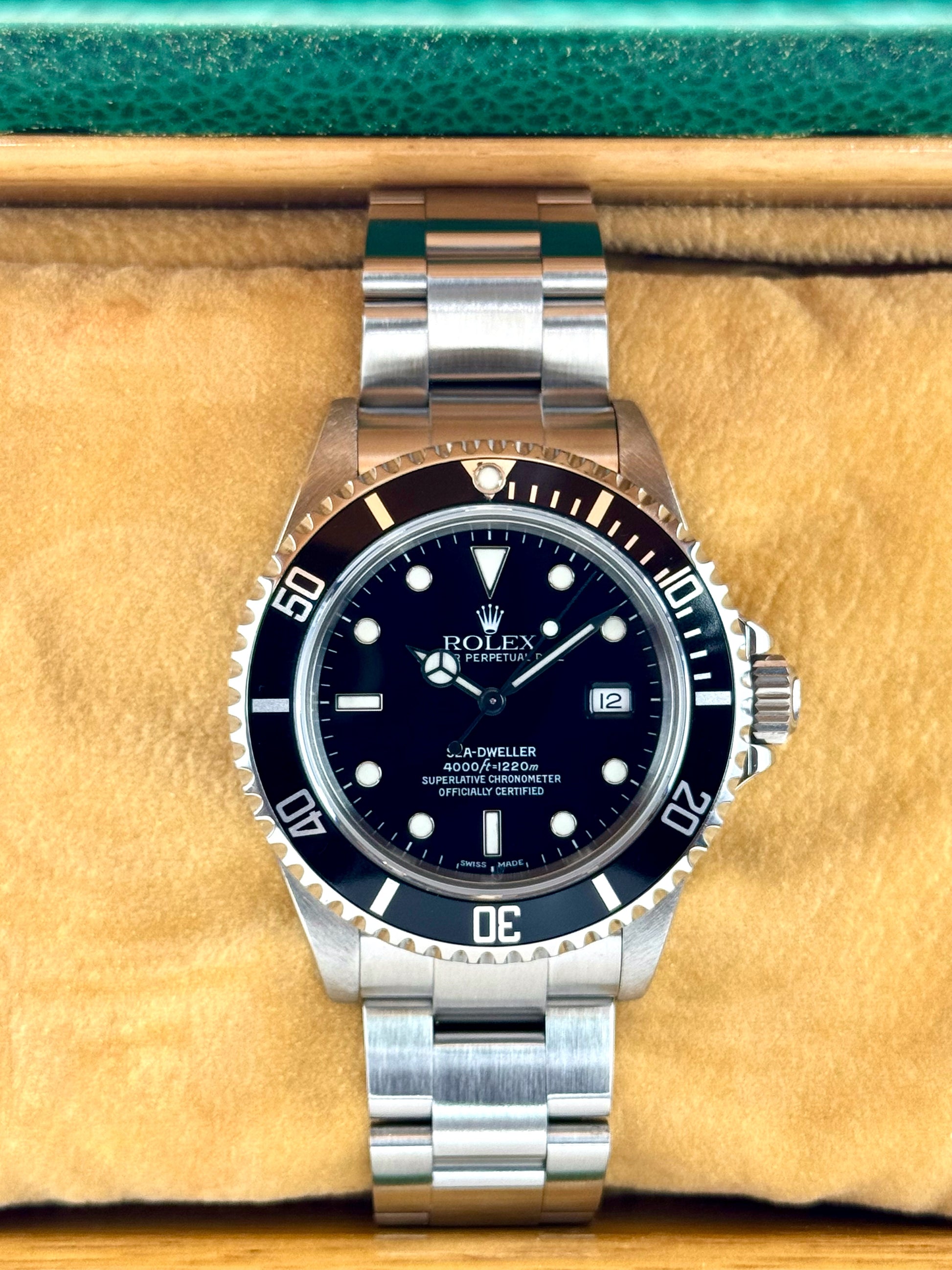 2001 Rolex Sea-Dweller 40mm 16600 Stainless Steel Black Dial "Collectors Set" - MyWatchLLC