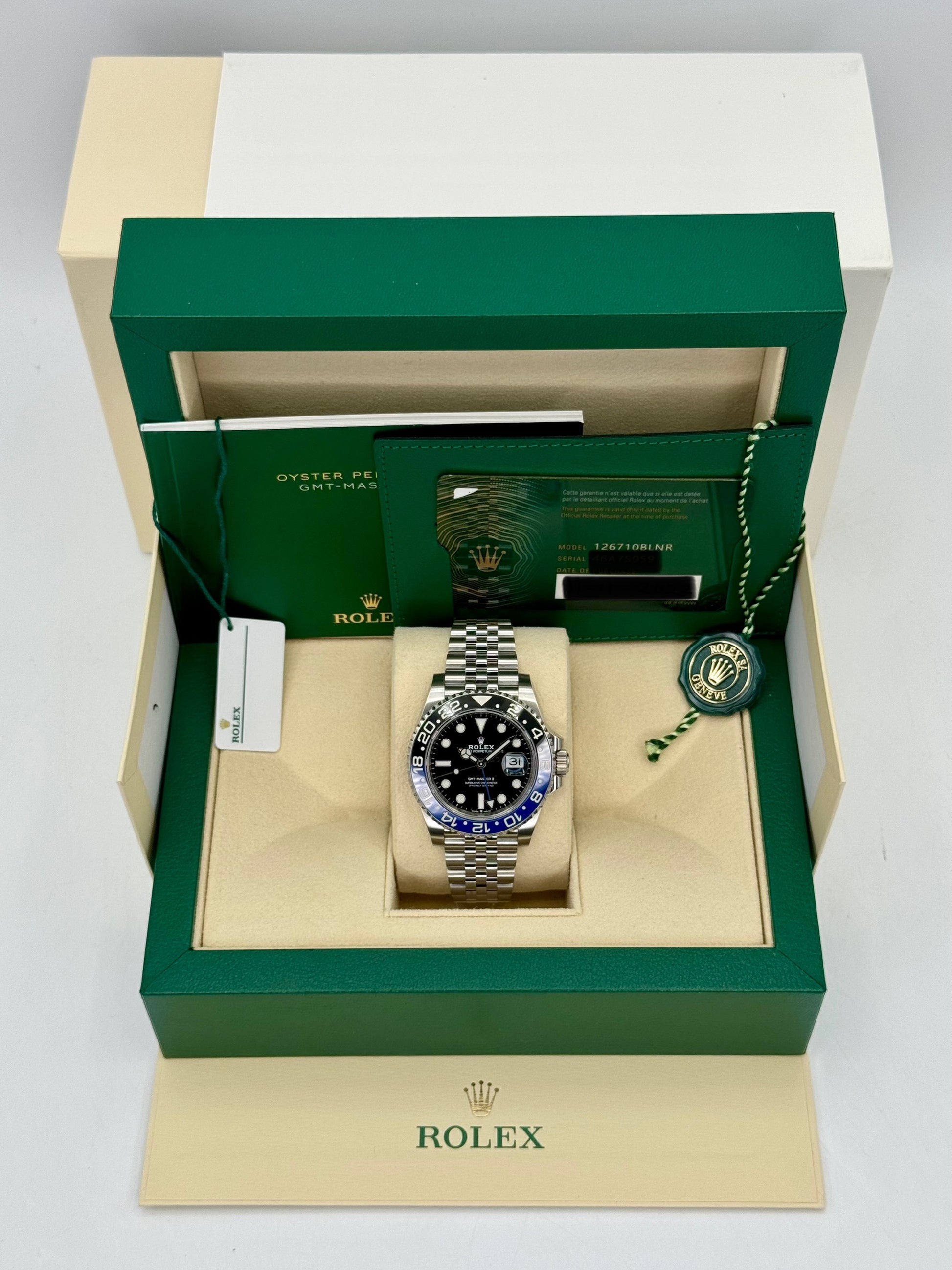 2022 Rolex GMT-Master II "Batgirl" 40mm 126710BLNR Jubilee Black Dial - MyWatchLLC