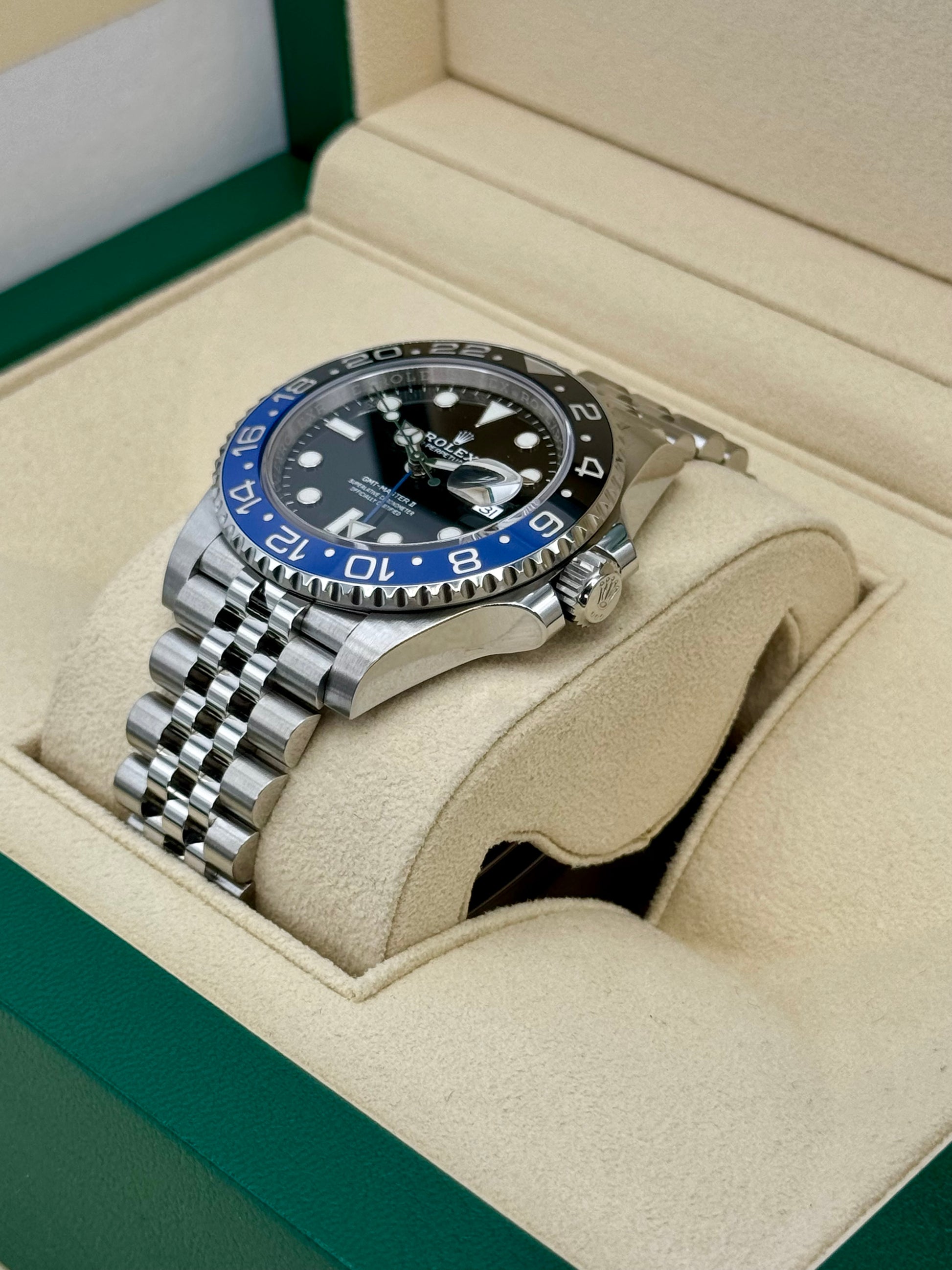 2022 Rolex GMT-Master II "Batgirl" 40mm 126710BLNR Jubilee Black Dial - MyWatchLLC