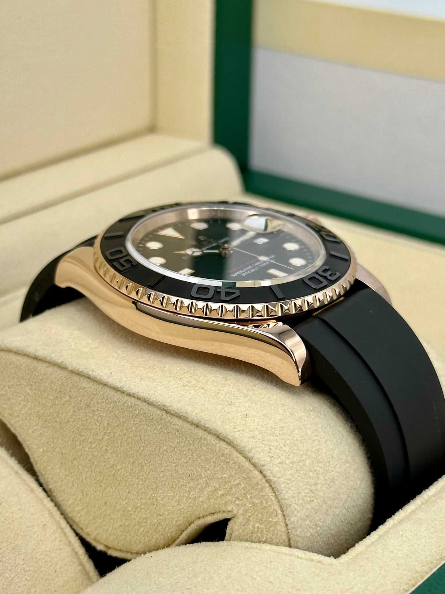 2018 Rolex Yacht-Master 40mm 116655 Oysterflex Black Dial - MyWatchLLC