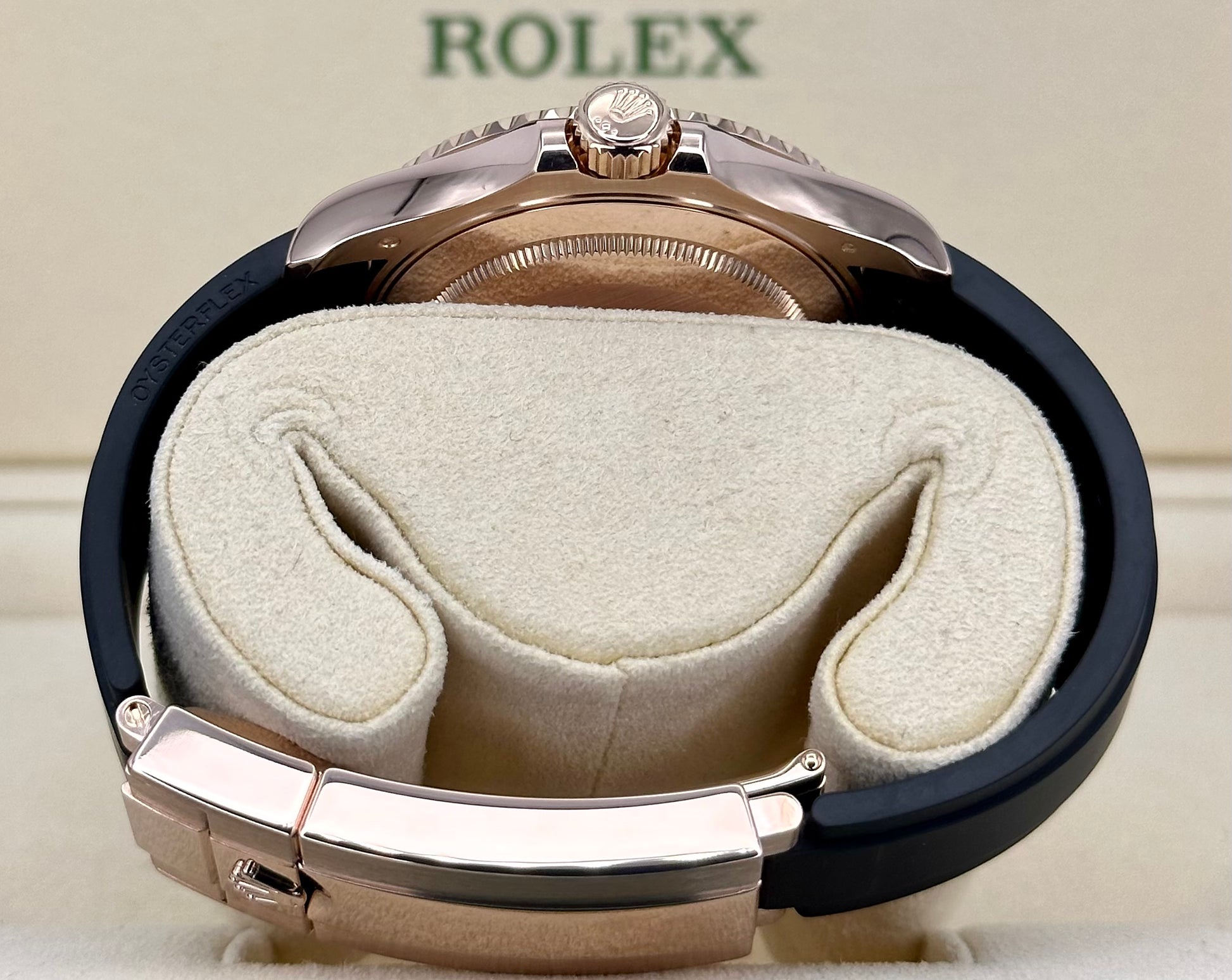 2018 Rolex Yacht-Master 40mm 116655 Oysterflex Black Dial - MyWatchLLC