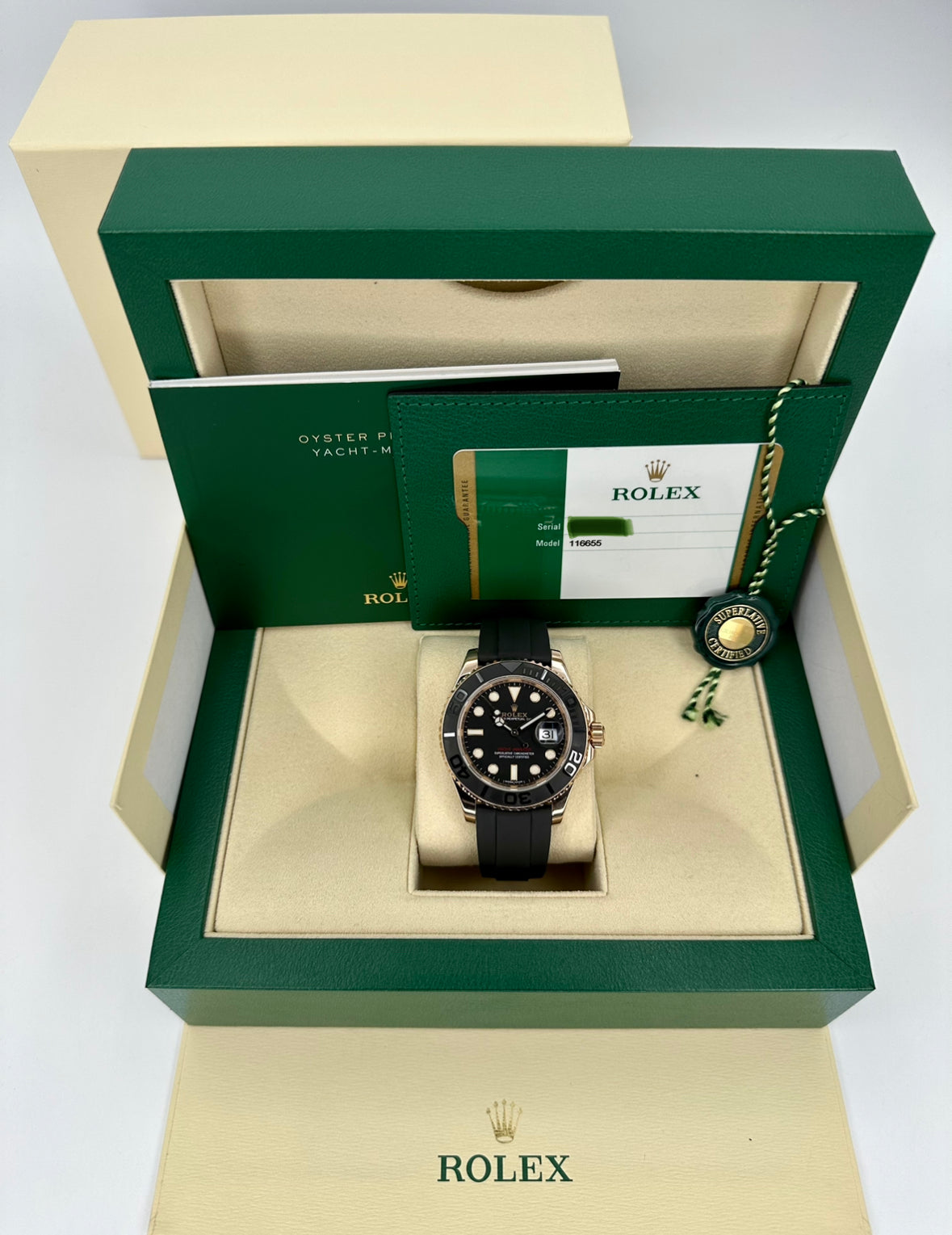 2018 Rolex Yacht-Master 40mm 116655 Oysterflex Black Dial - MyWatchLLC