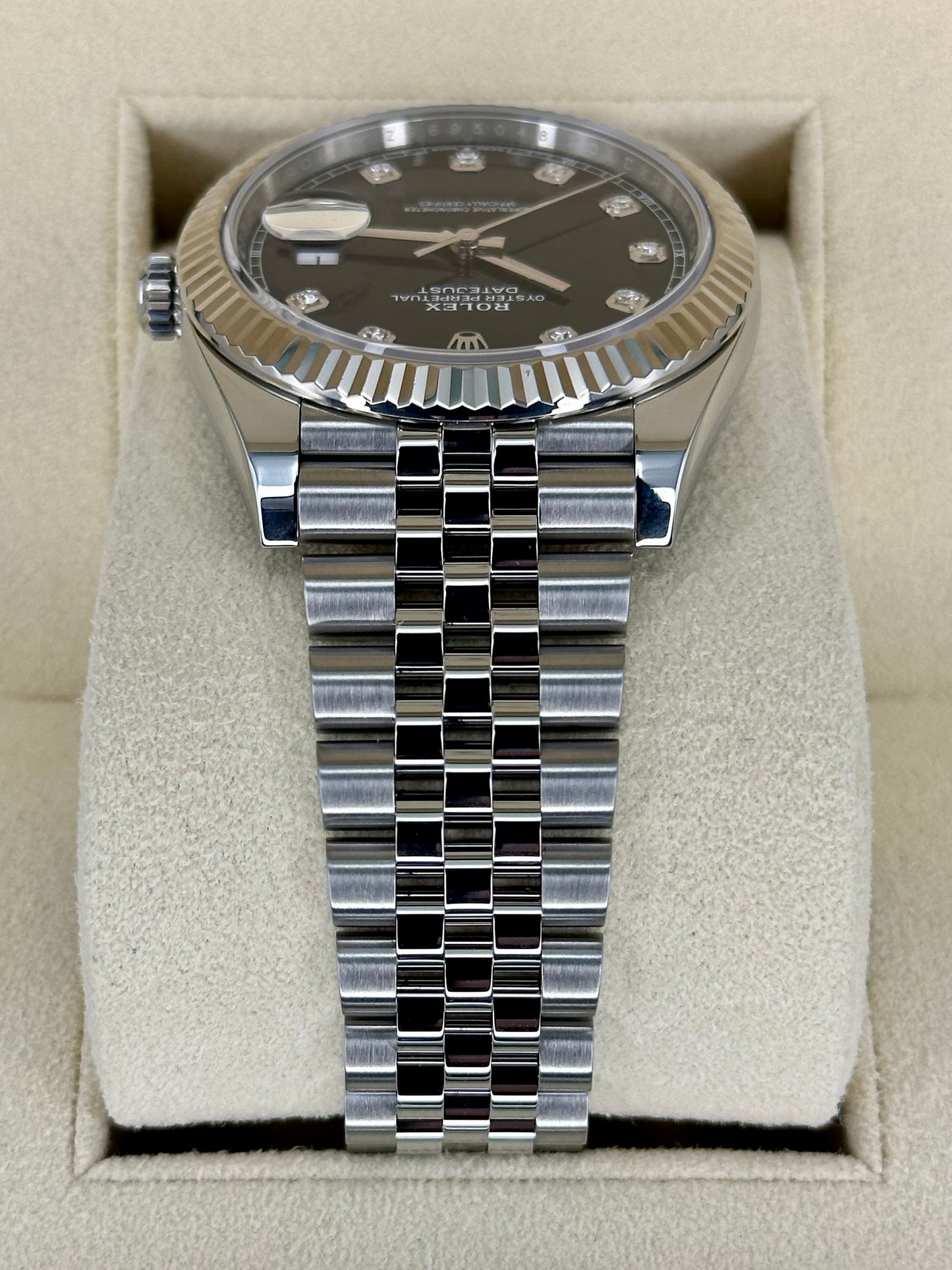 2021 Rolex Datejust 41mm 126334 Jubilee Black Diamond Dial - MyWatchLLC
