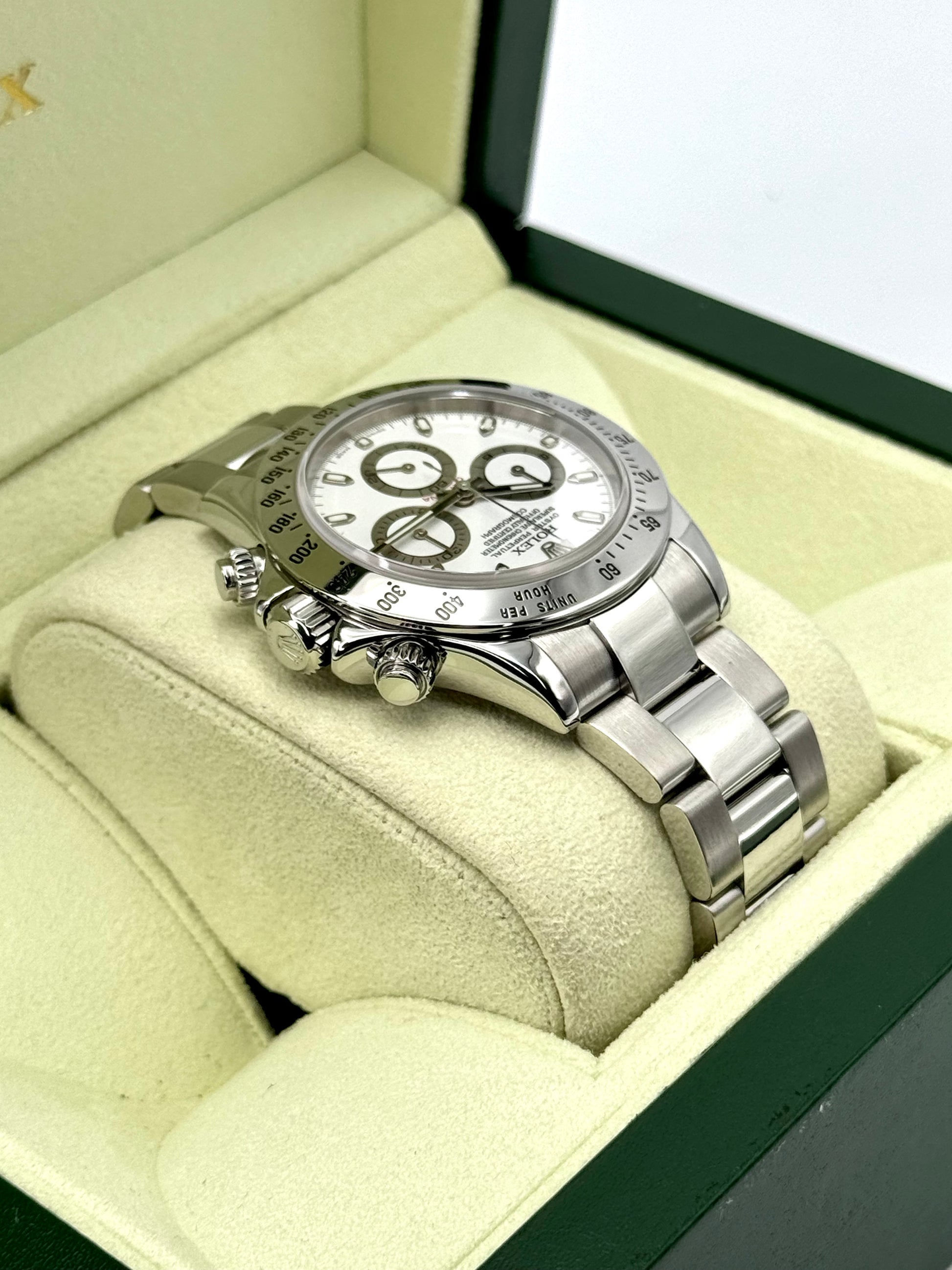 2005 Rolex Daytona 40mm 116520 Stainless Steel White Dial - MyWatchLLC