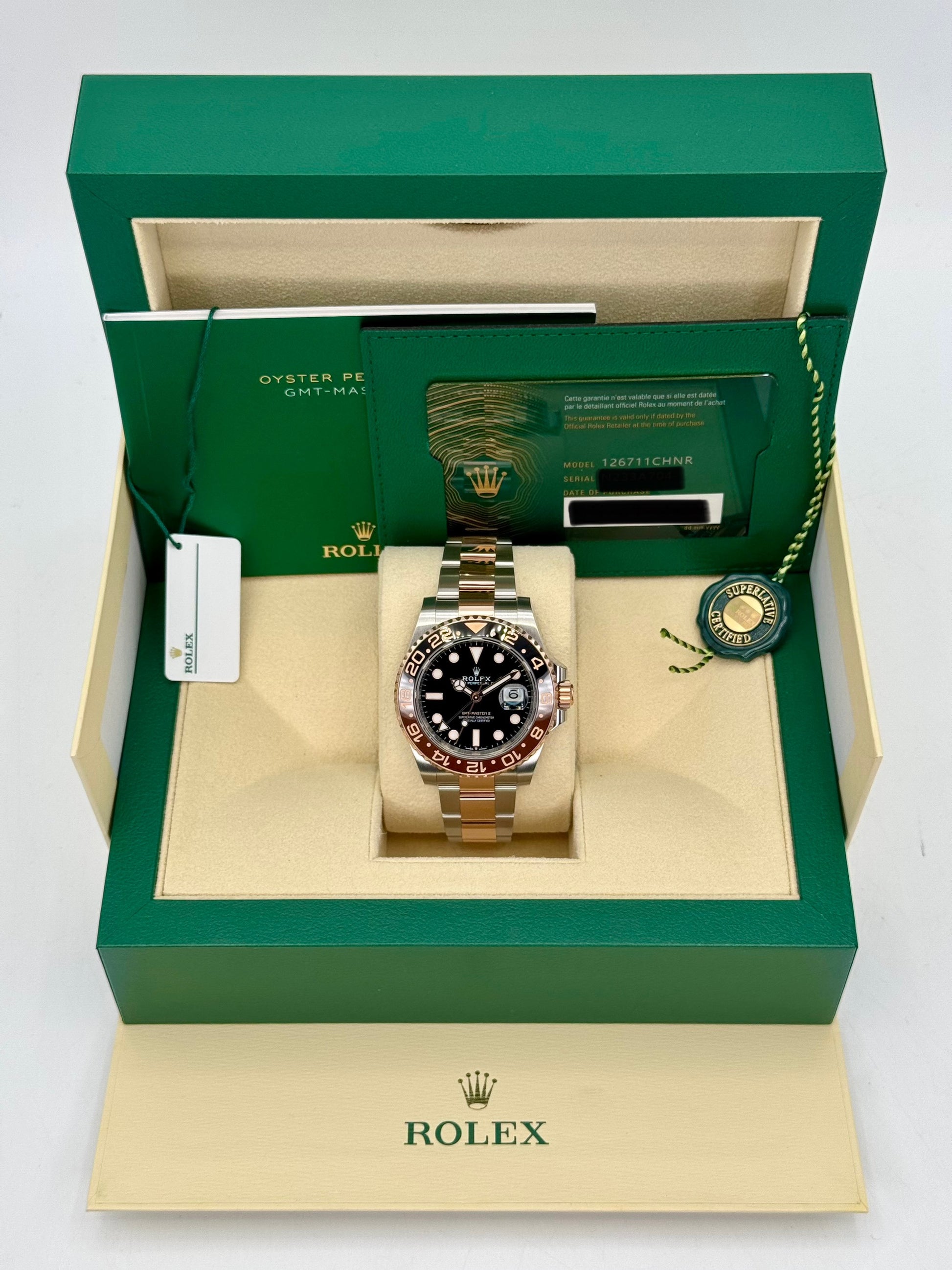 2024 Rolex GMT-Master II "Rootbeer" 40mm 126711CHNR Two-Tone - MyWatchLLC